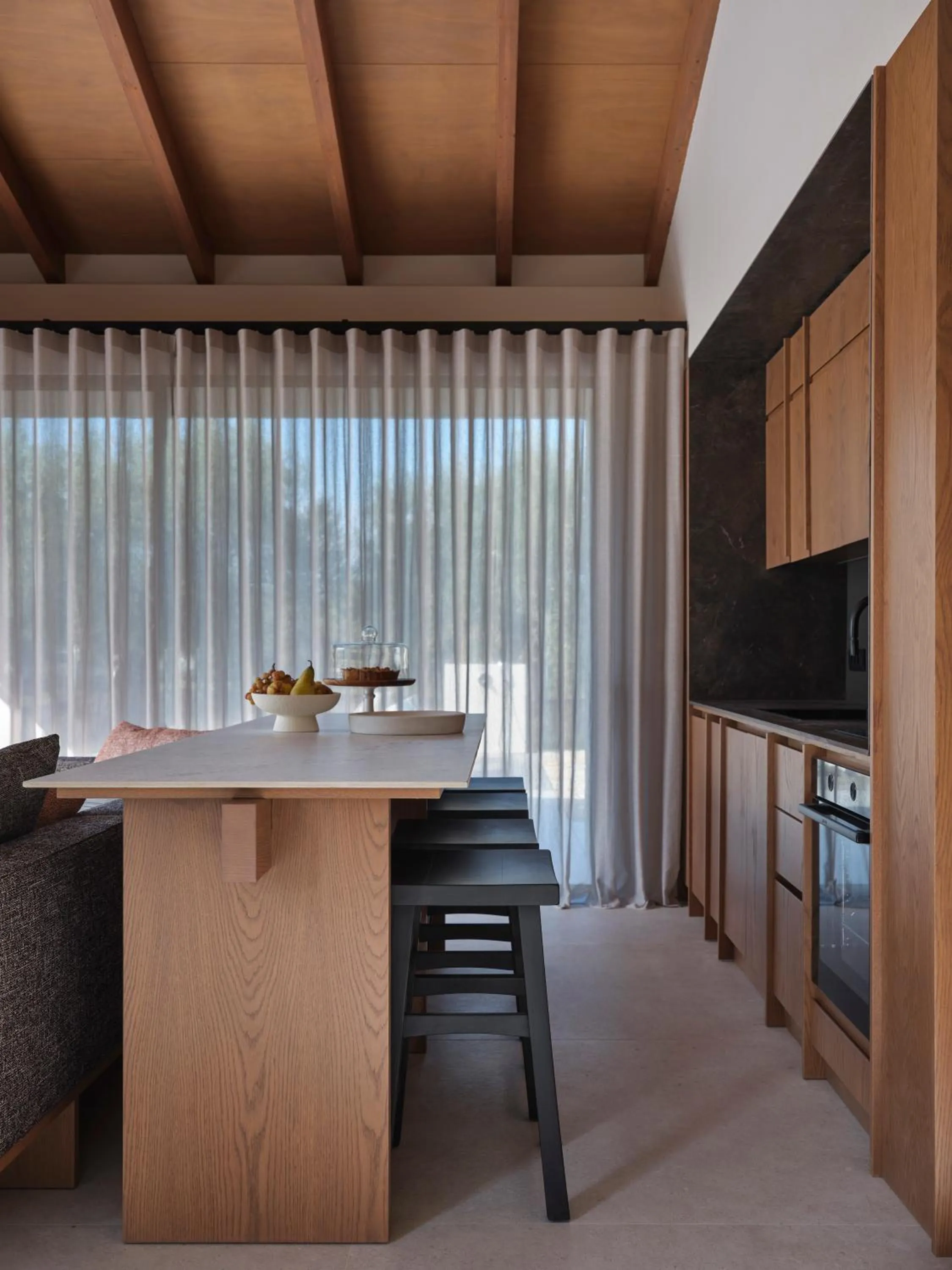 Kitchen or kitchenette in Noero Villas Lefkada