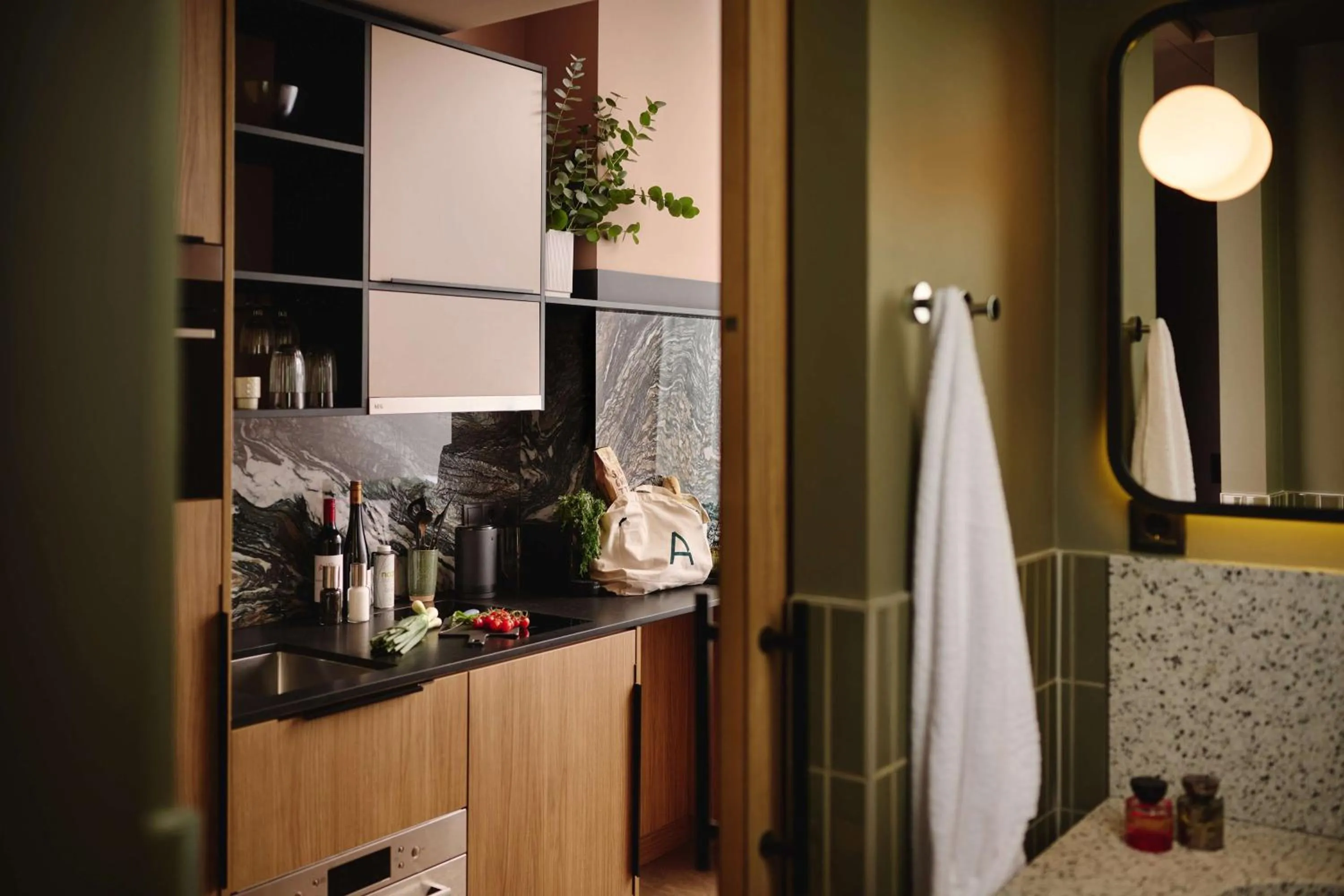 Kitchen or kitchenette in A by Adina Vienna Danube