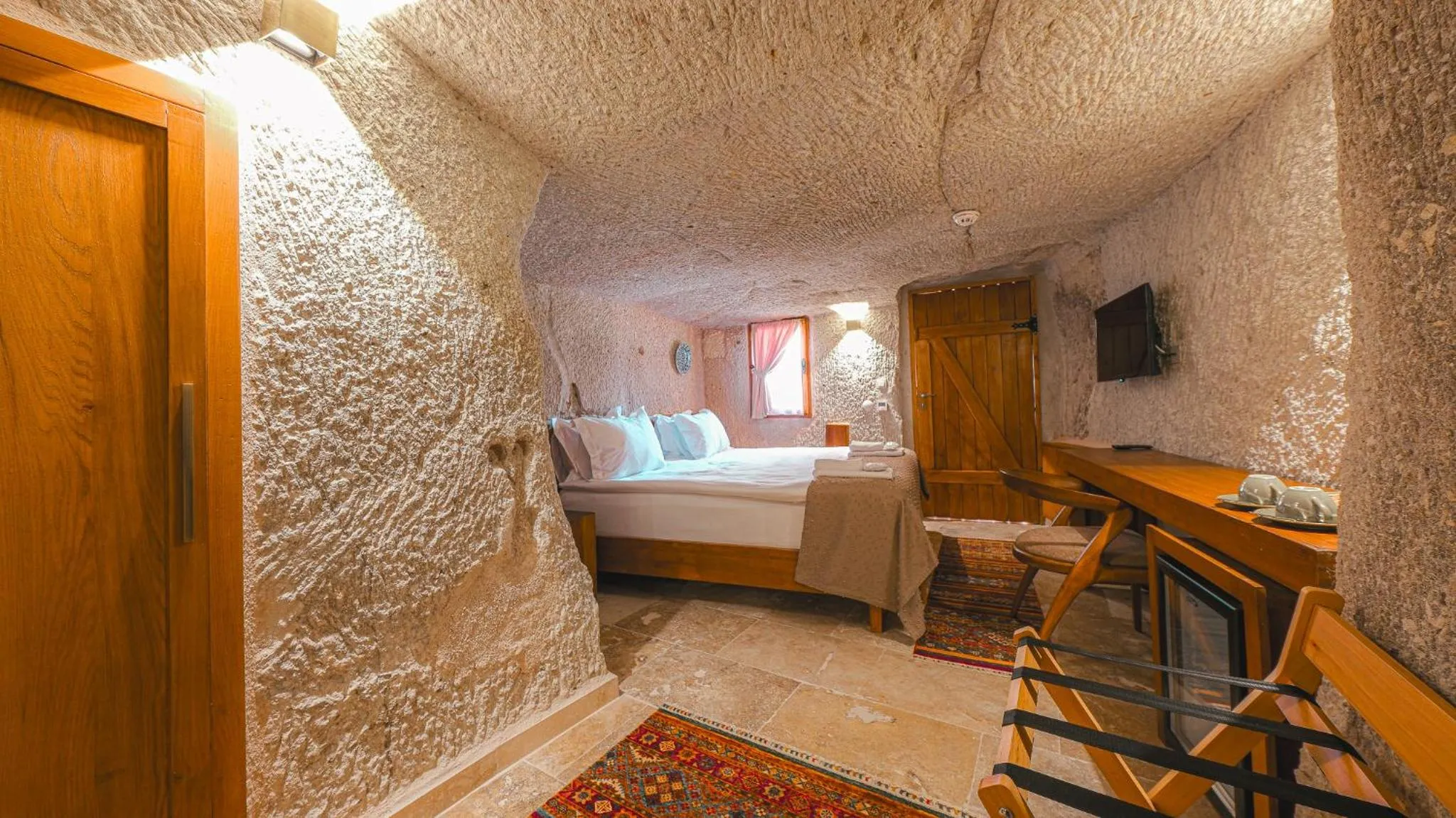 Bed in Logos Cave Cappadocia - Adults Only