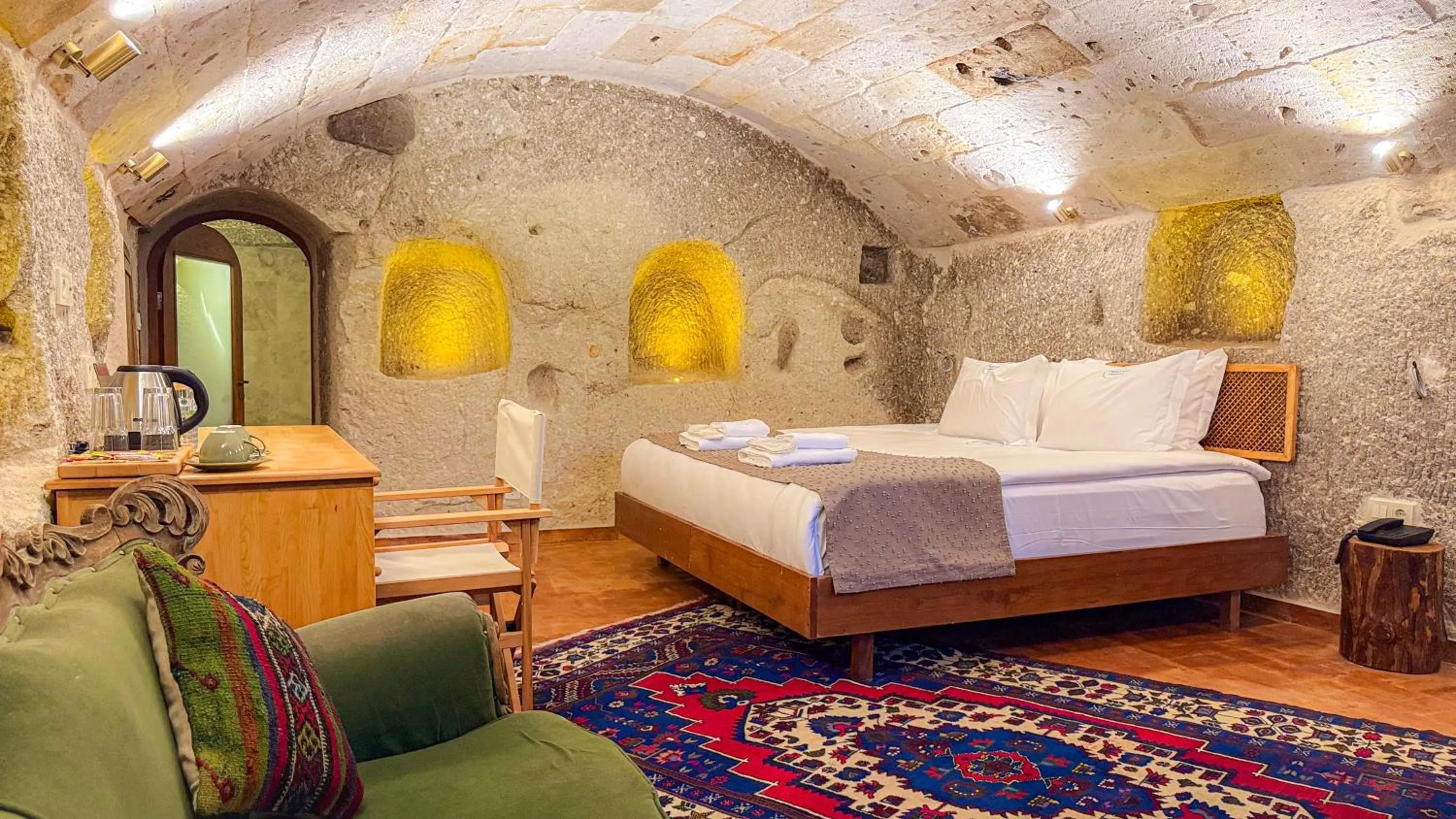Bed in Logos Cave Cappadocia - Adults Only