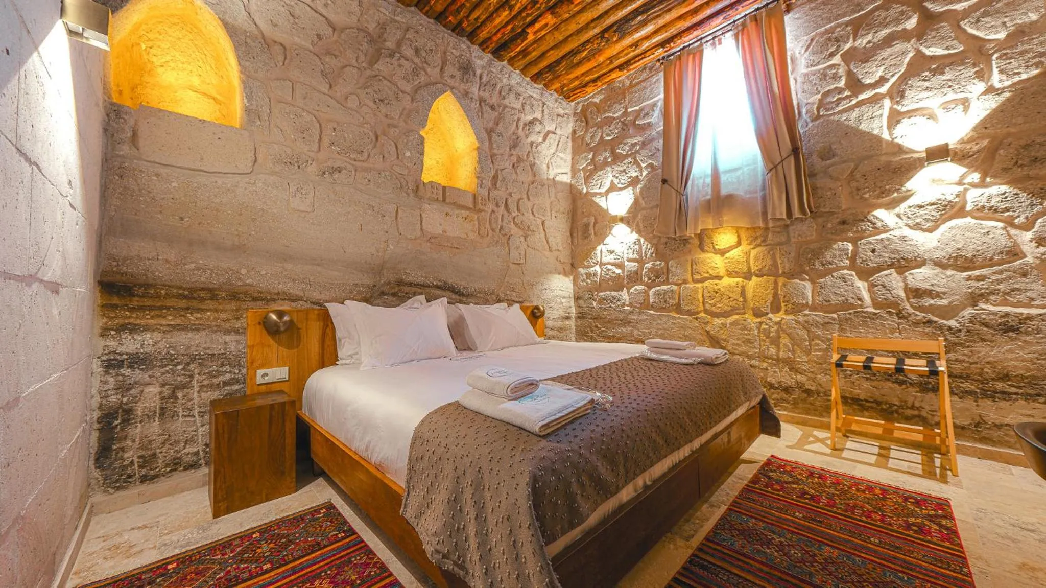 Bed in Logos Cave Cappadocia - Adults Only