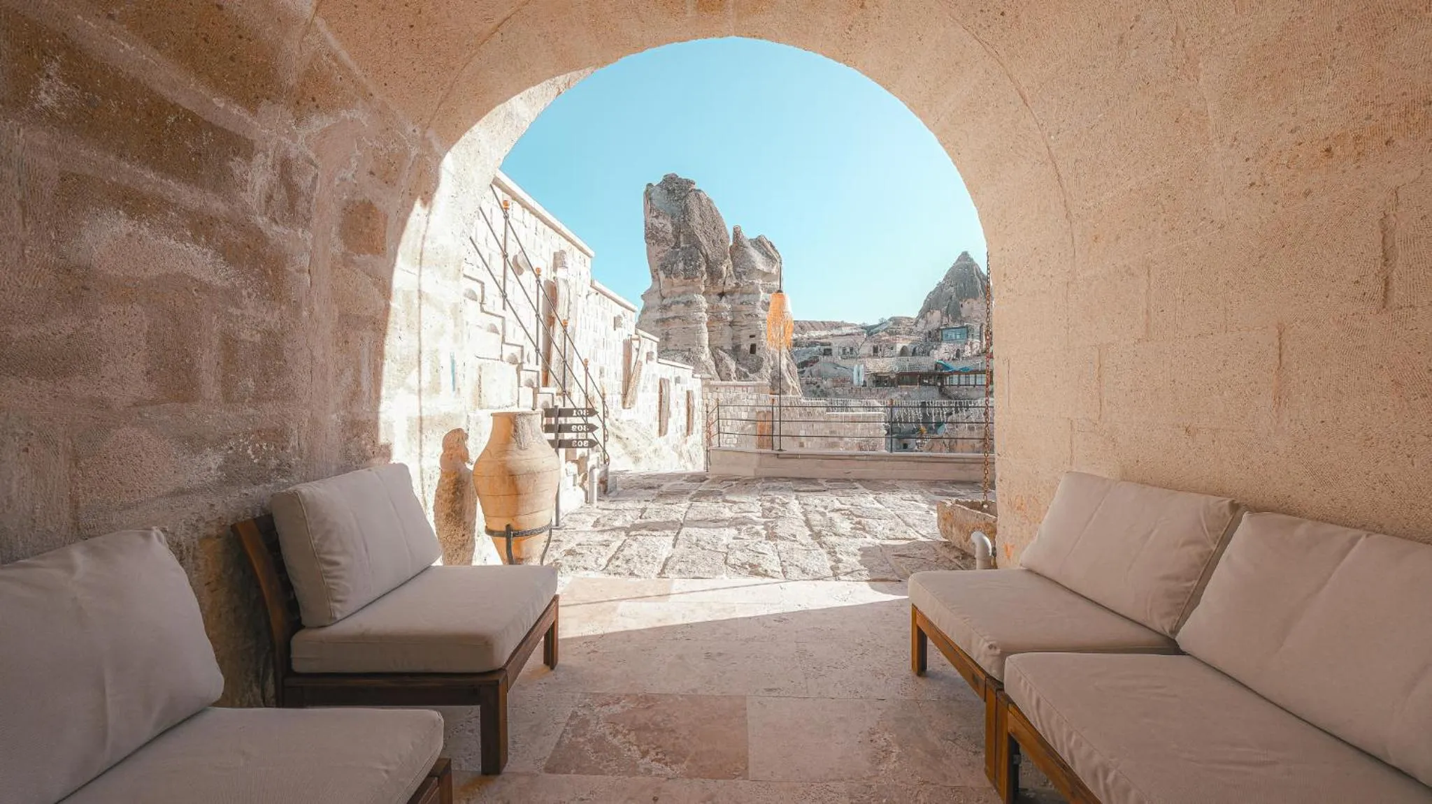 Patio in Logos Cave Cappadocia - Adults Only