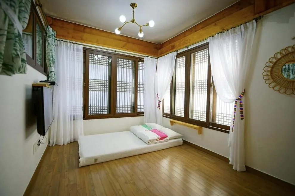 Bed in Millennial Morning Hanok Jeonju