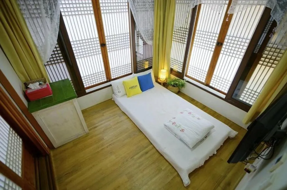 Bed in Millennial Morning Hanok Jeonju