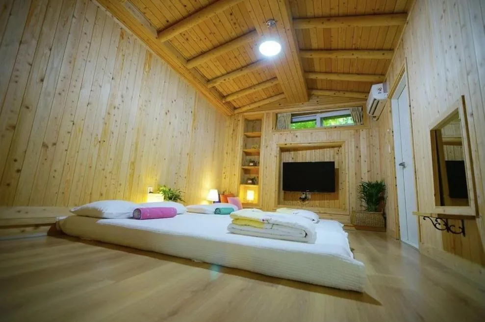 Bed in Millennial Morning Hanok Jeonju