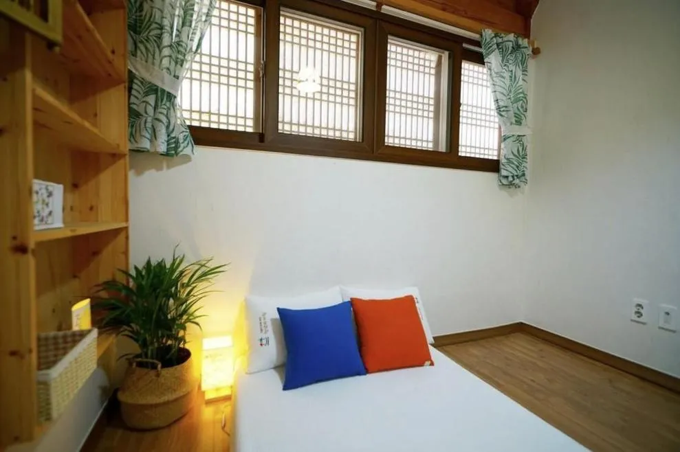 Bed in Millennial Morning Hanok Jeonju