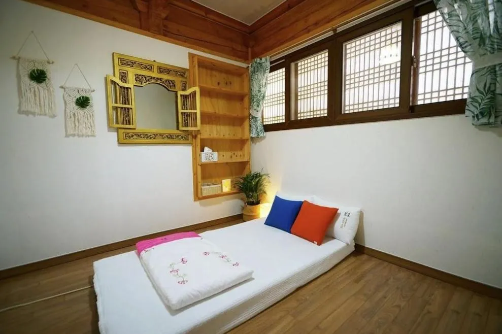 Bed in Millennial Morning Hanok Jeonju