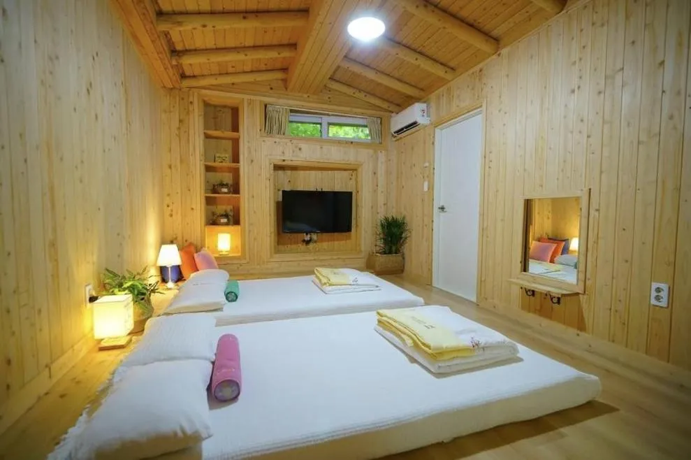 Bed in Millennial Morning Hanok Jeonju
