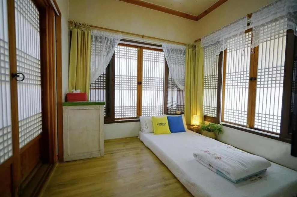 Bed in Millennial Morning Hanok Jeonju