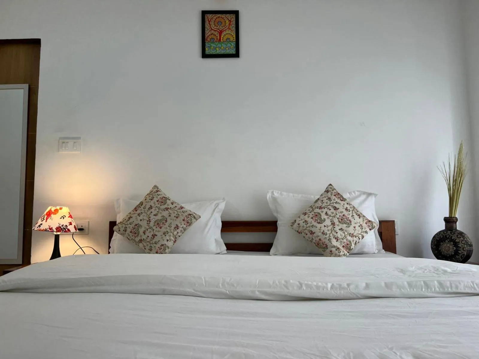 Photo of the whole room, Bed in Hotel Gangetic Yoga Getaway
