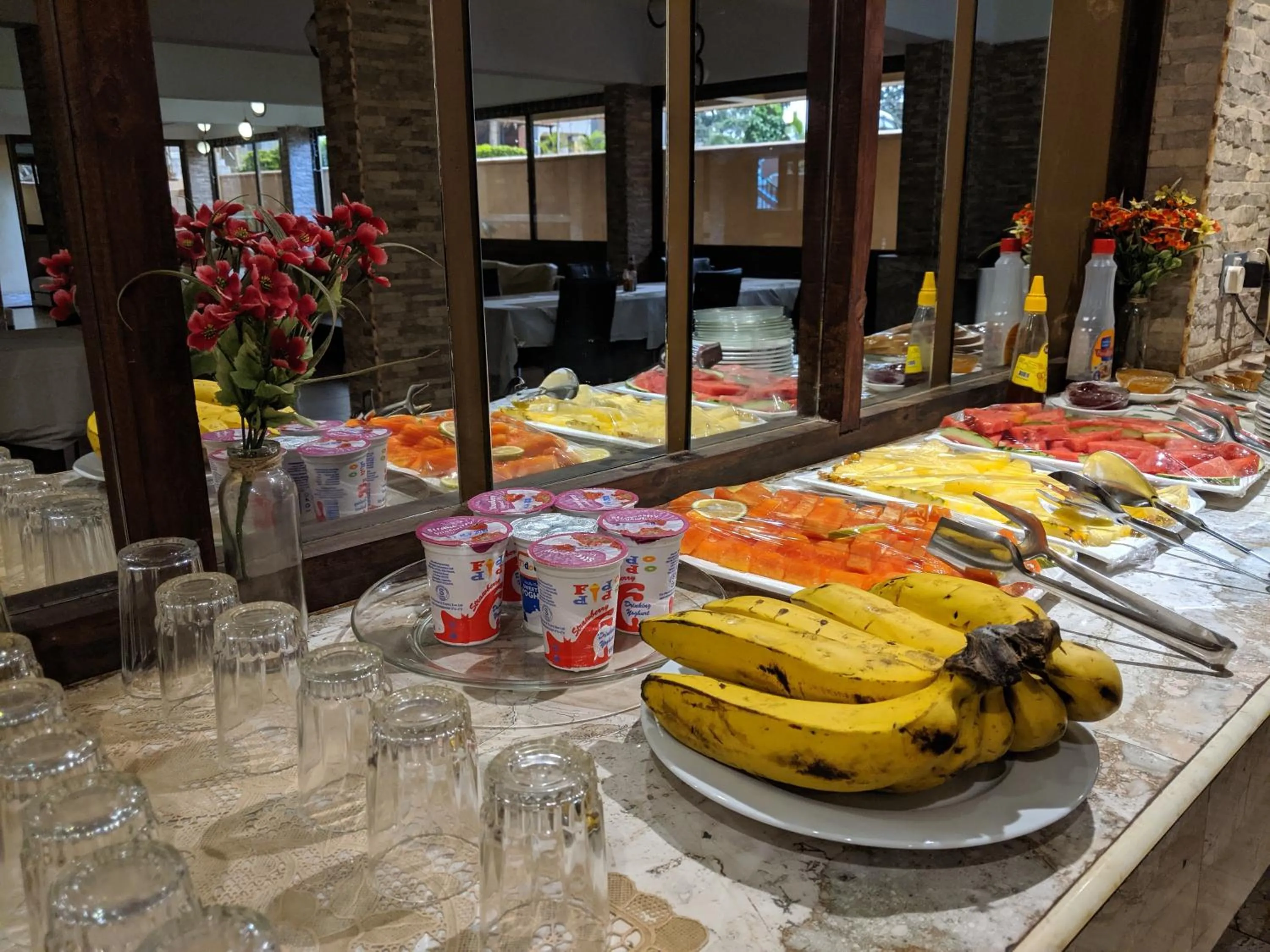 Buffet breakfast in Prestige Hotel Suites