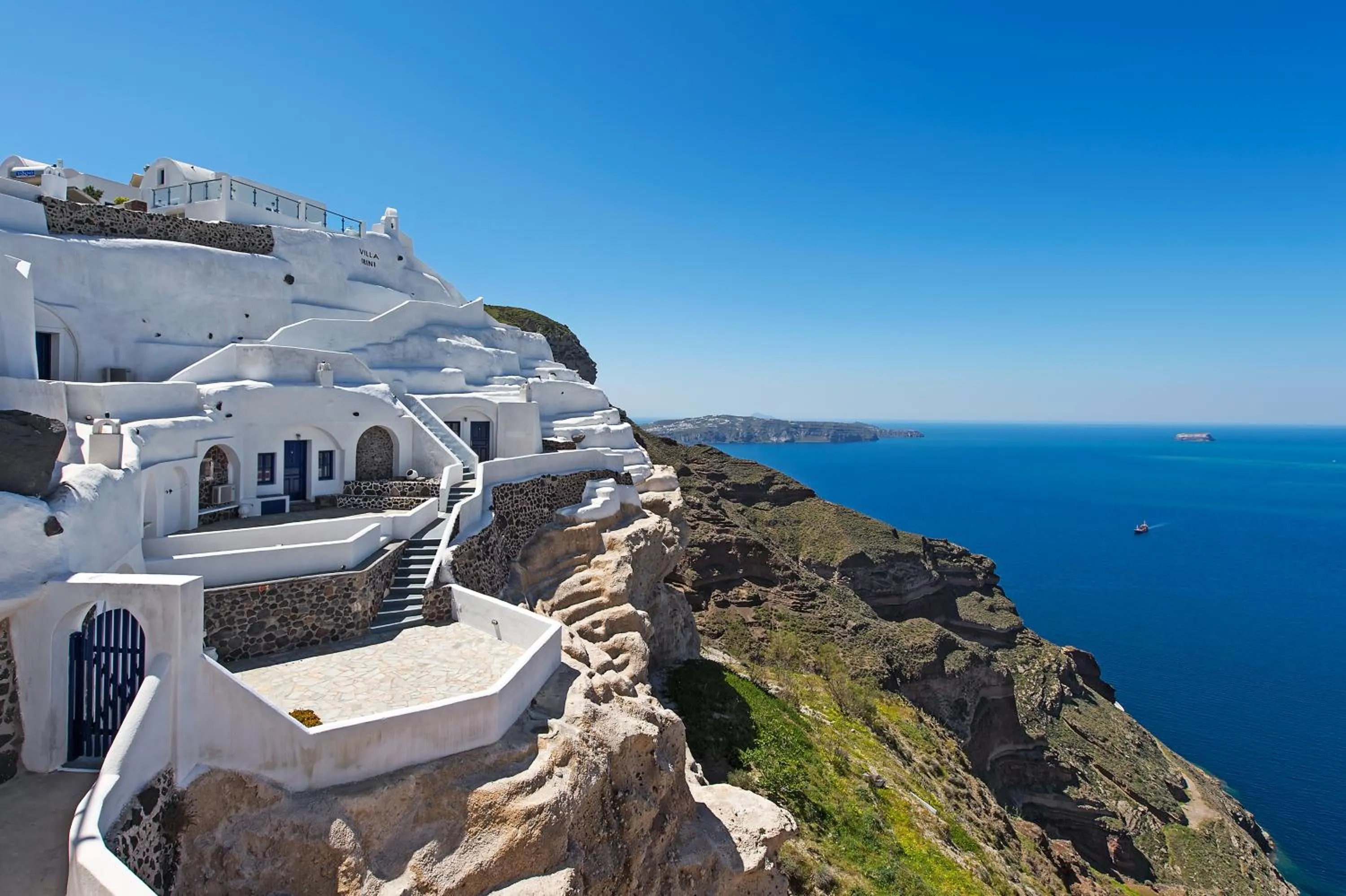 Facade/entrance in Villa Irini Fira - Adults Only