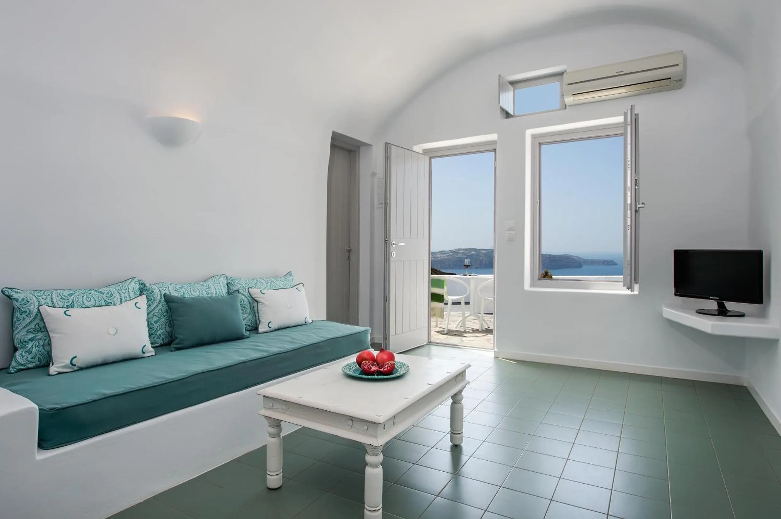 Living room in Villa Irini Fira - Adults Only