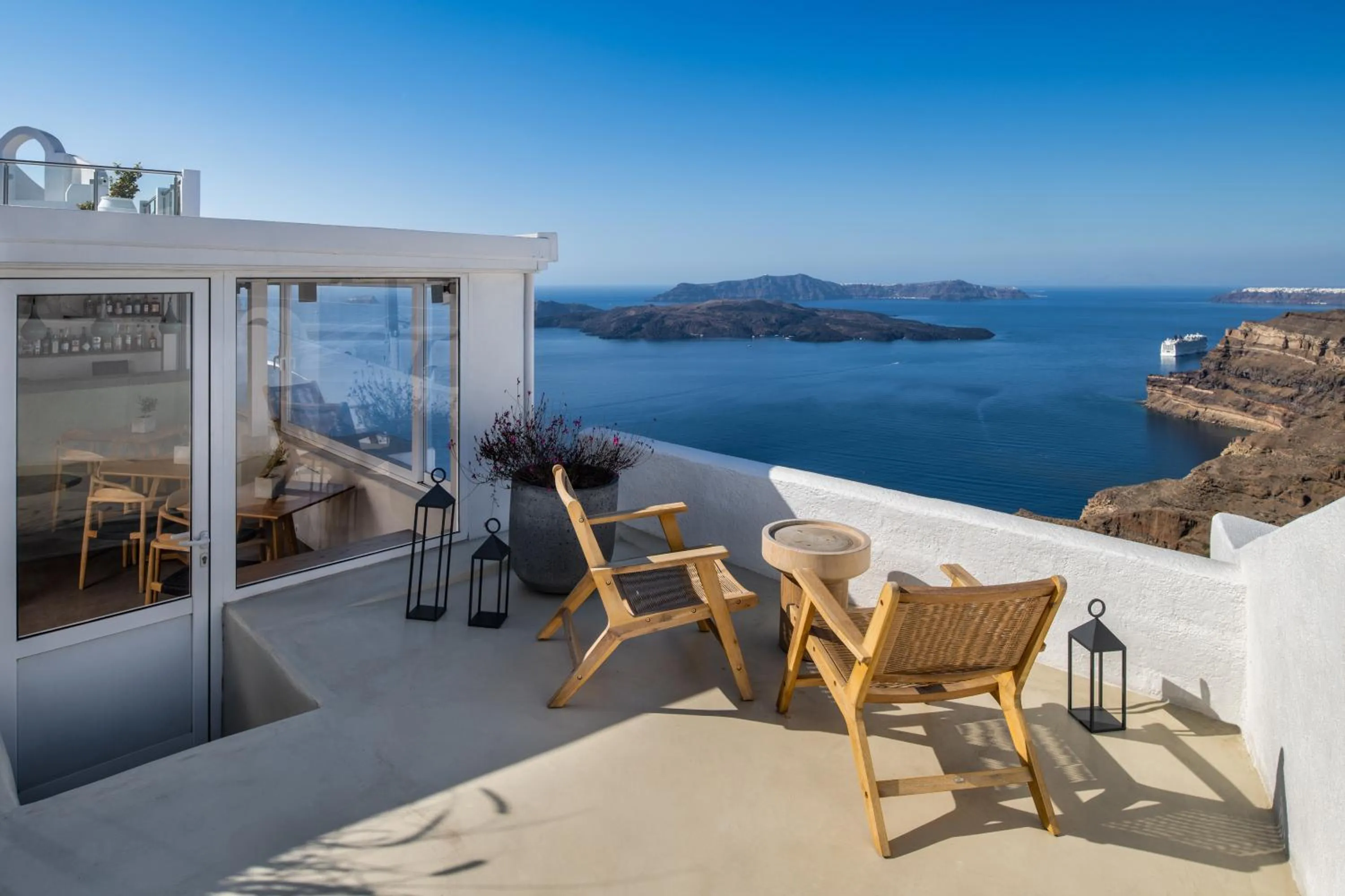 Restaurant/places to eat in Villa Irini Fira - Adults Only