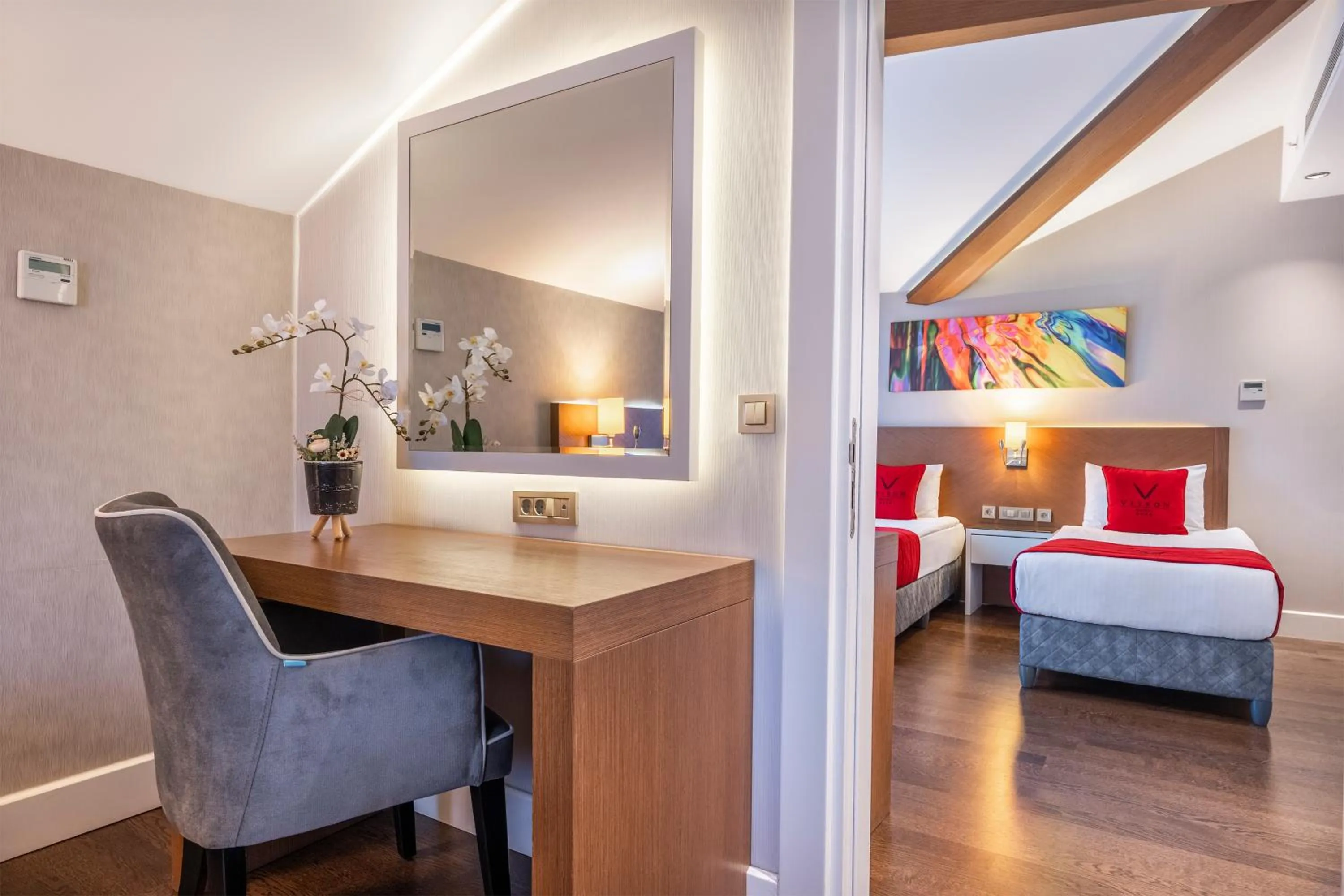 Seating area, Bed in Veyron Hotels & SPA