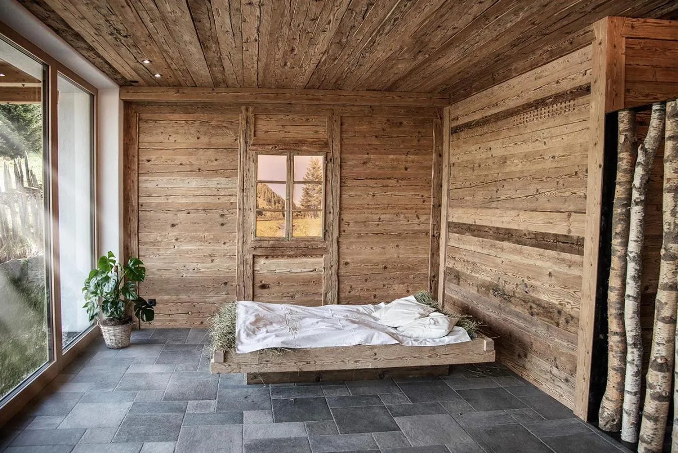 Sauna, Bed in Pension Aichner