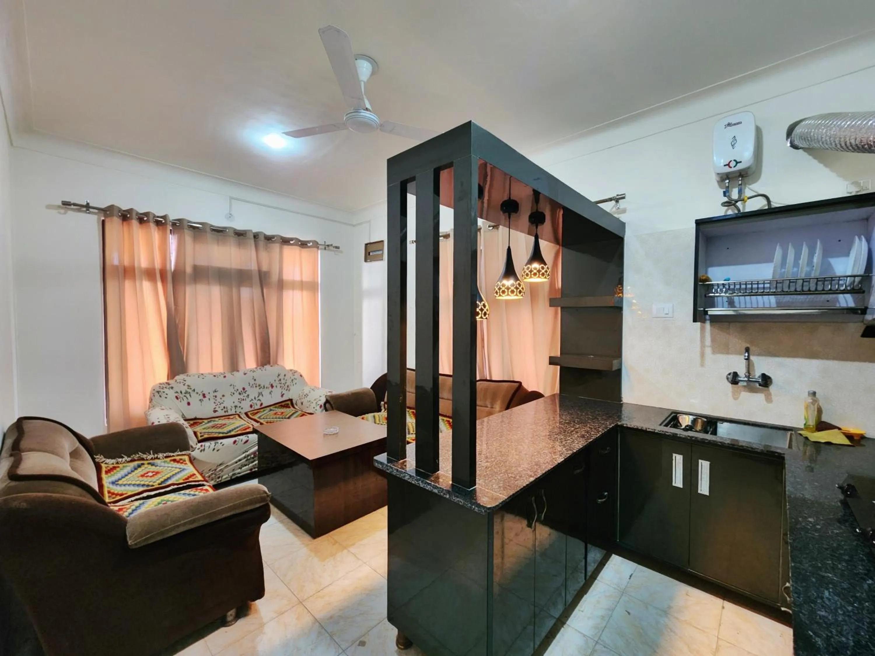 Seating area in Dorjee House Bir