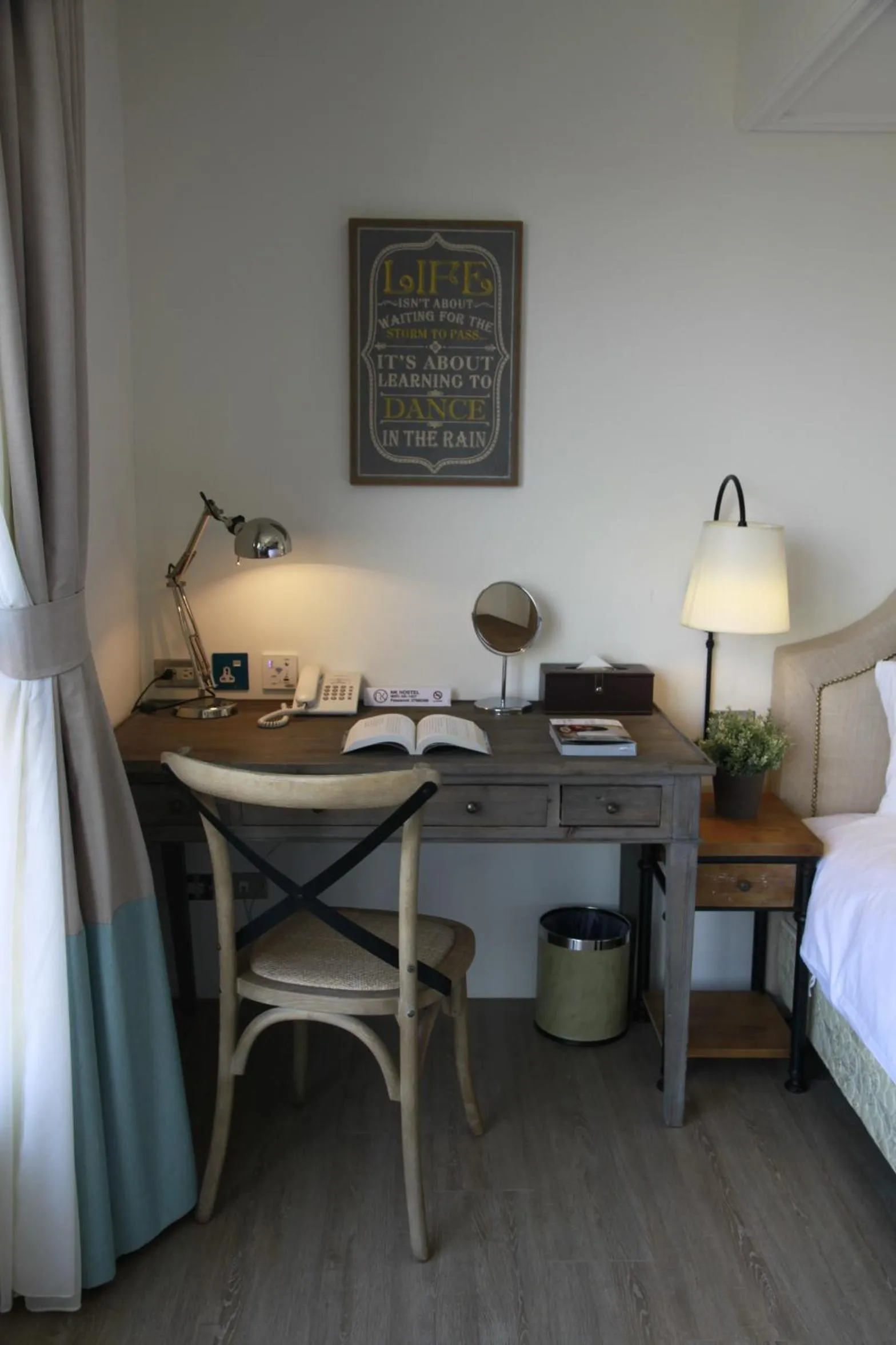 Decorative detail, Bed in NK Hostel