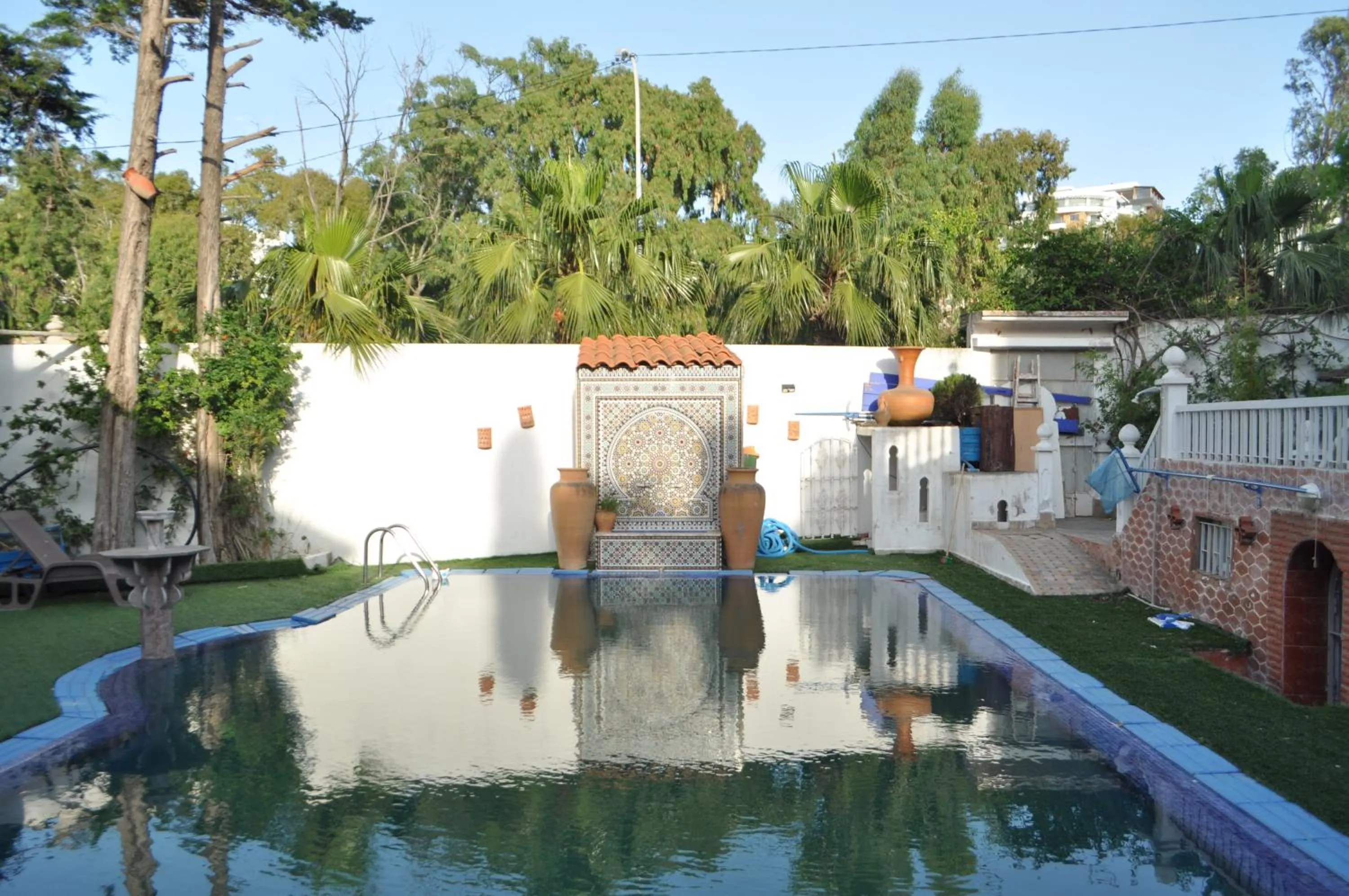 Swimming pool in Malabata Guest House