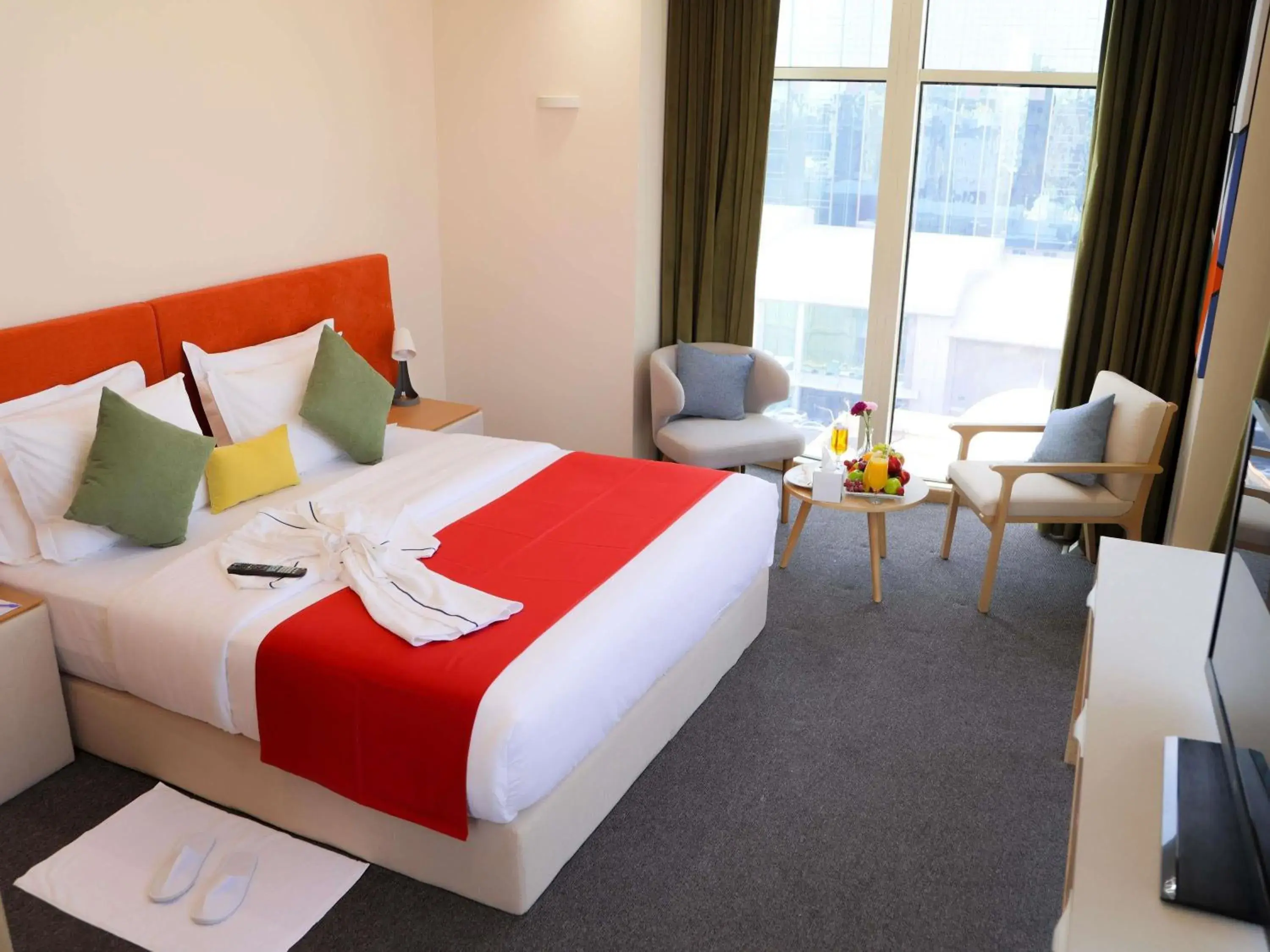 Property building, Bed in Novotel Suites Riyadh Centre Property building, Bed in Novotel Suites Riyadh Centre