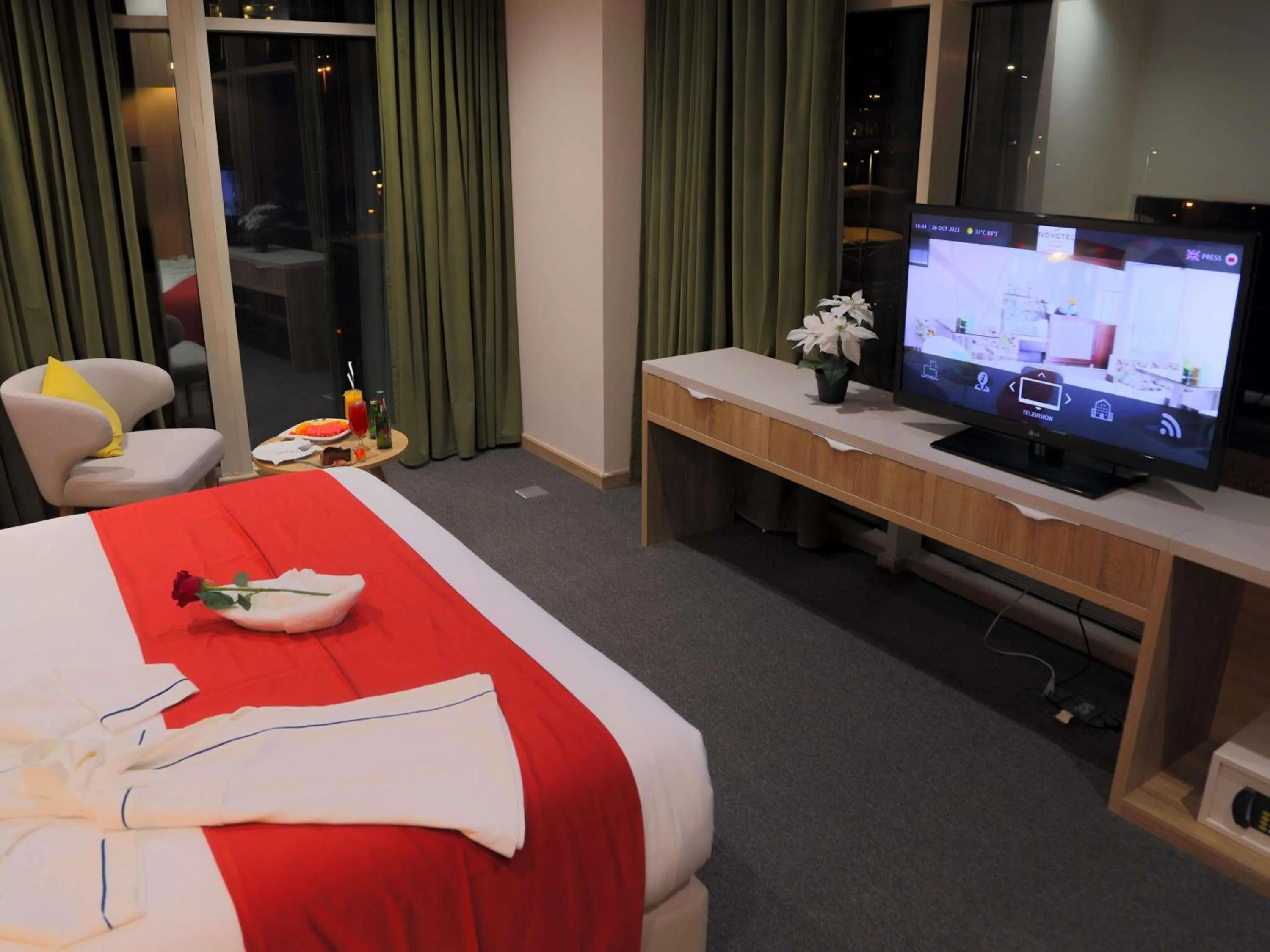 Bedroom in Novotel Suites Riyadh Centre