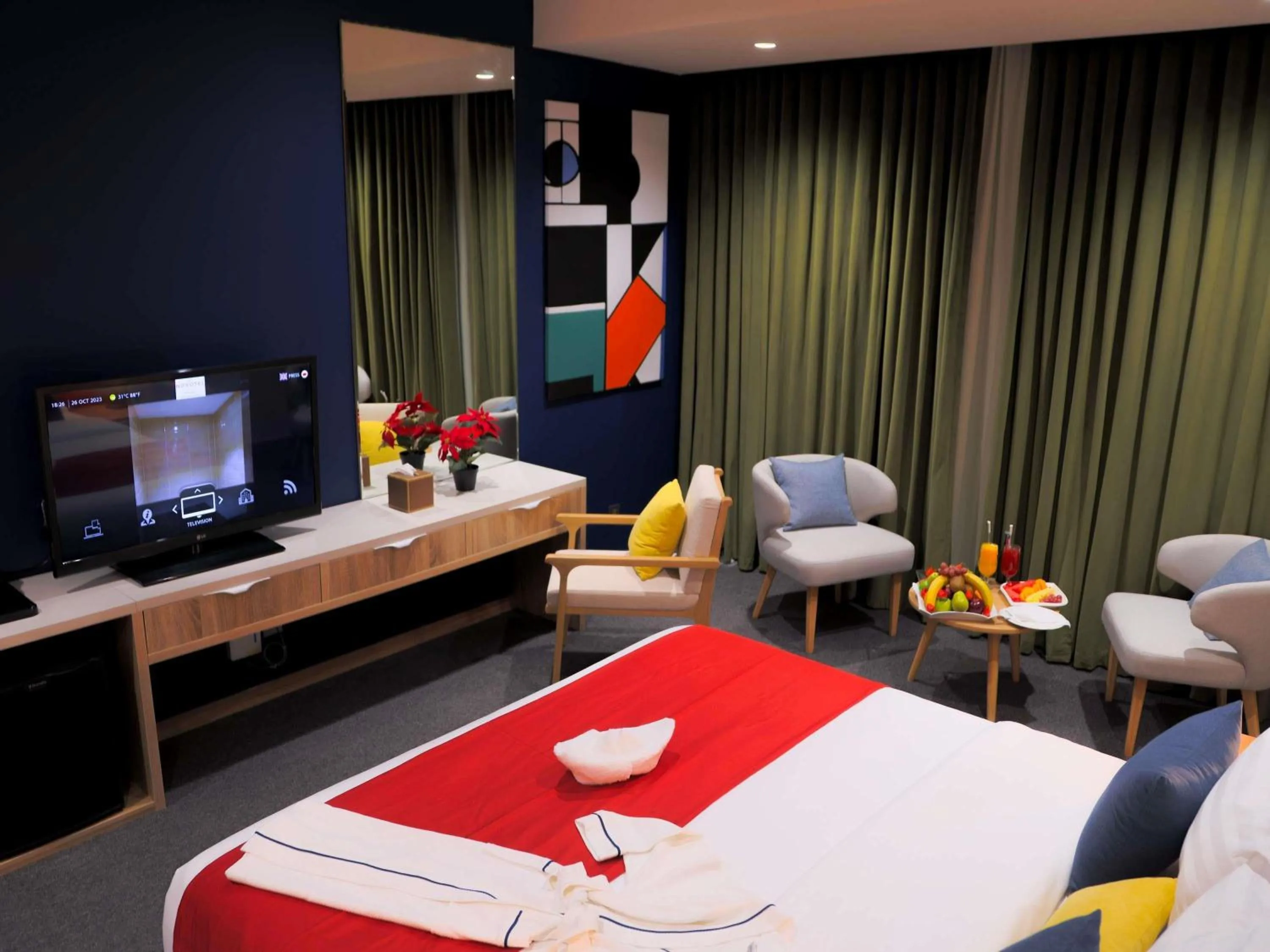 Bedroom in Novotel Suites Riyadh Centre