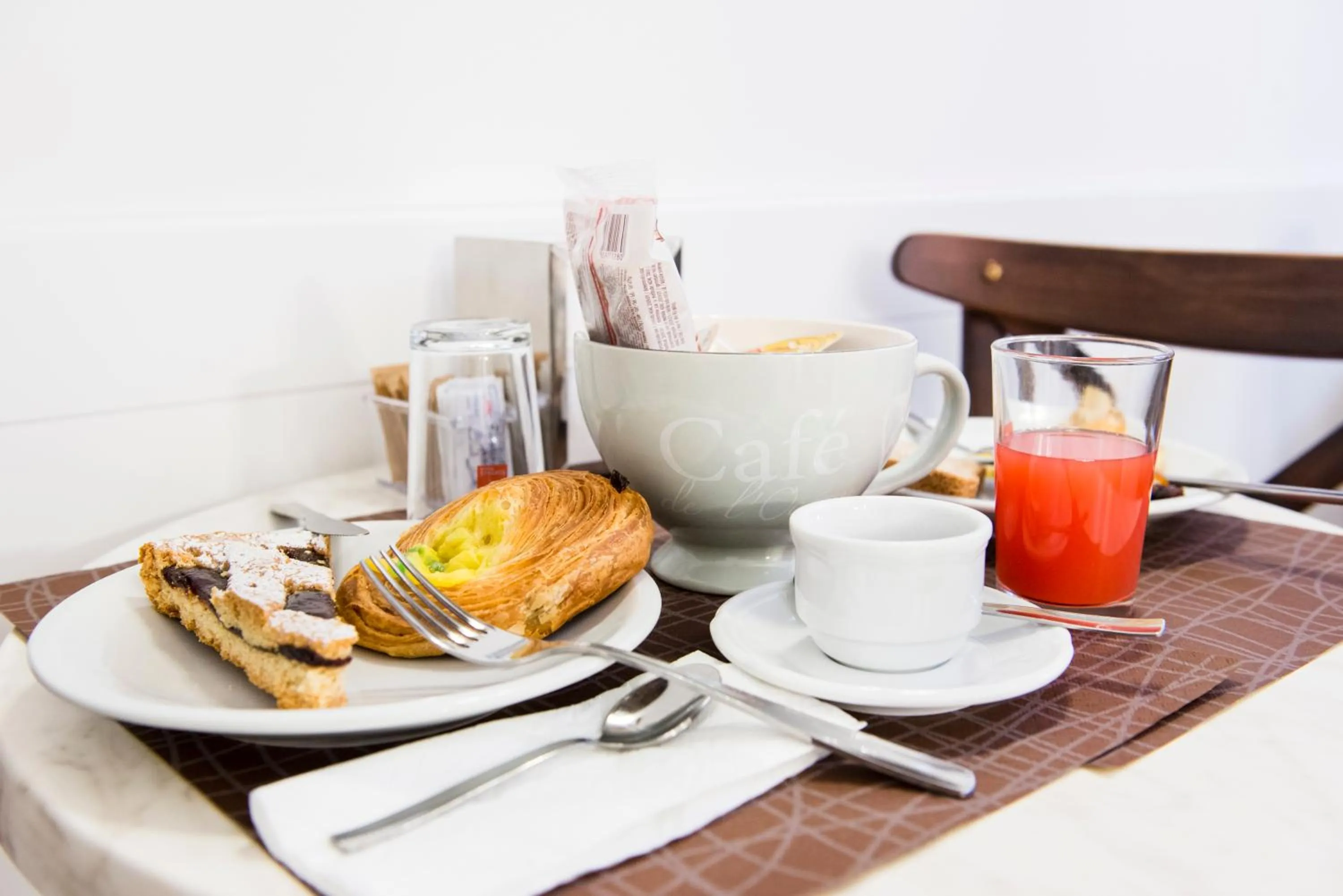 Food close-up in Domus Trevi