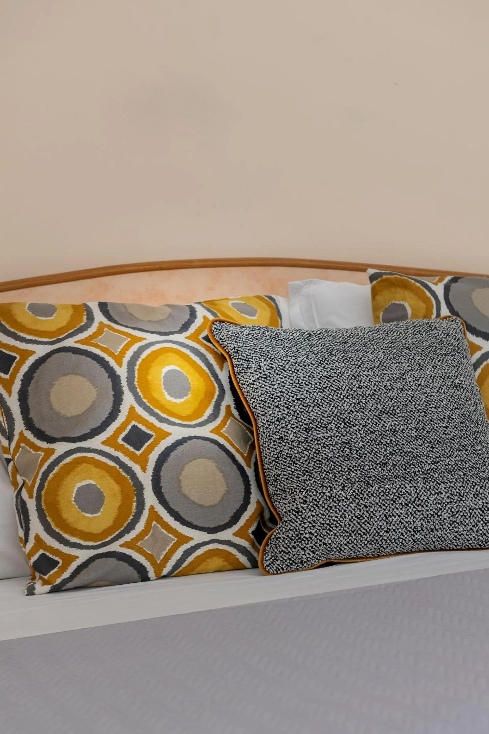 Decorative detail, Bed in Hotel Eliseo Riccione