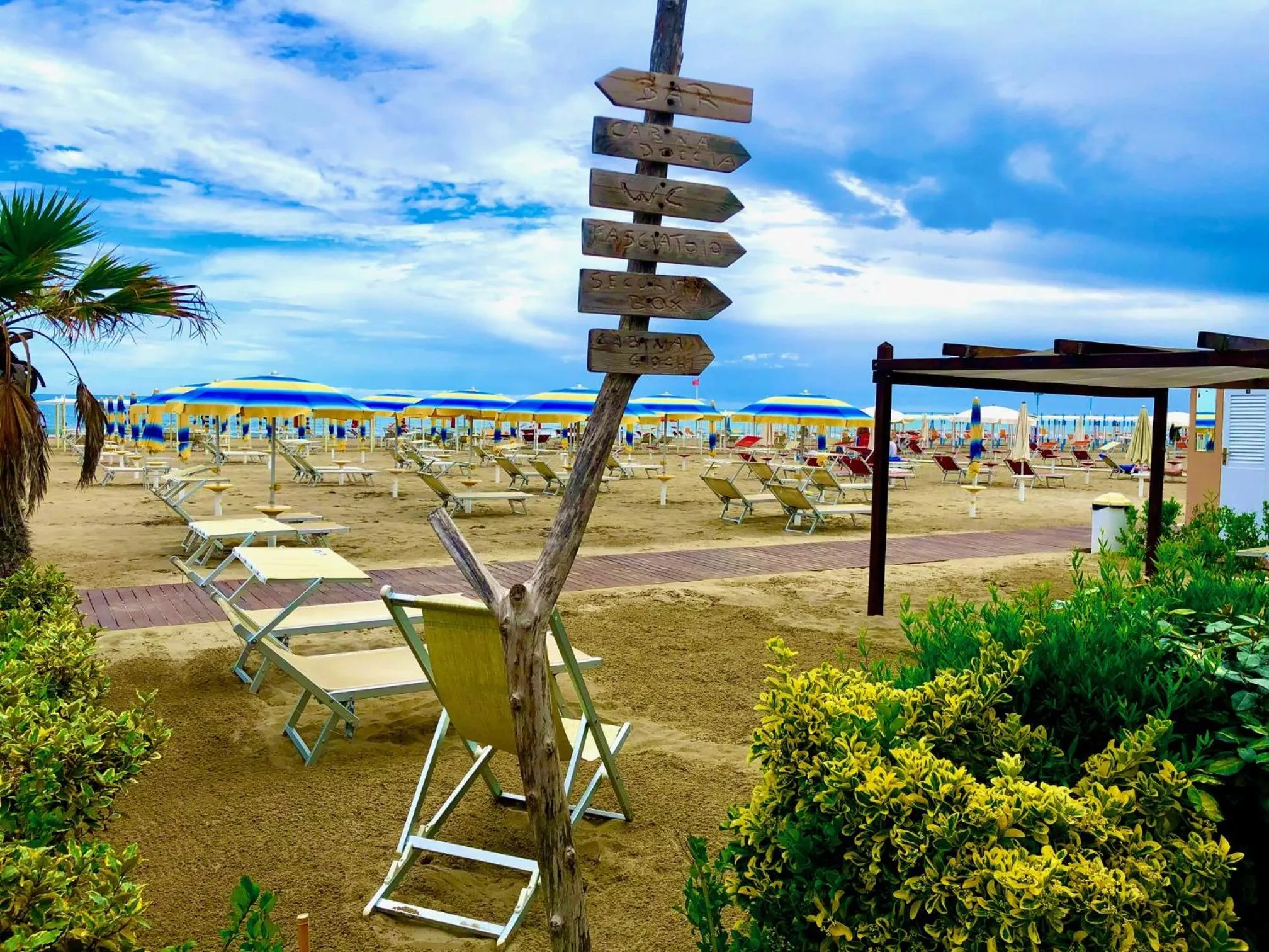 Beach in Hotel Eliseo Riccione
