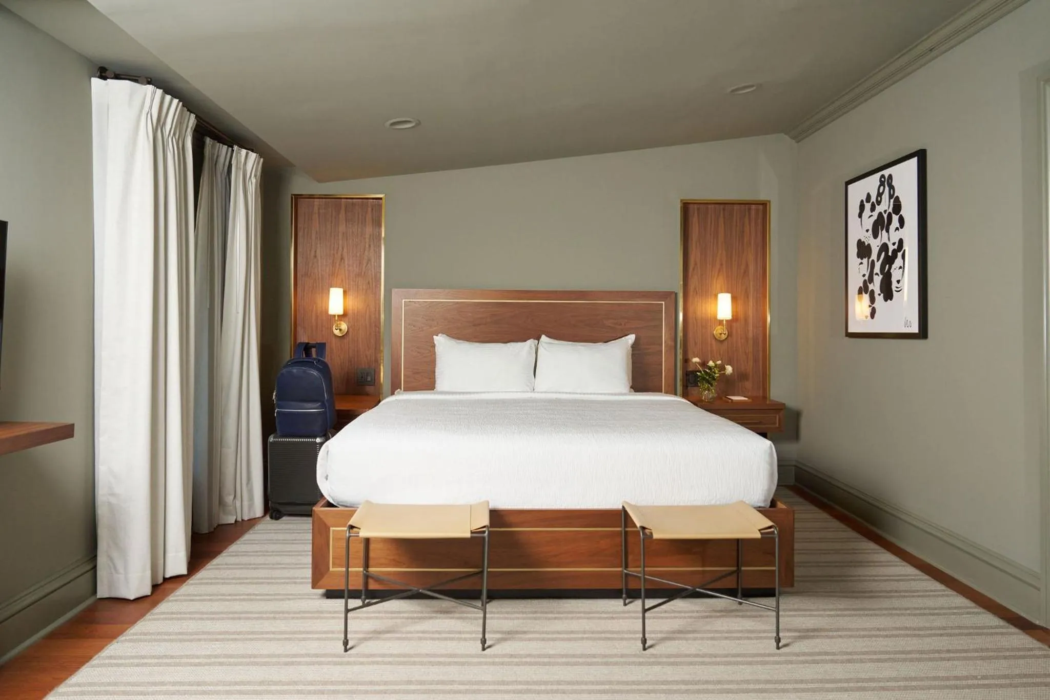 Bed in Hotel Richemont