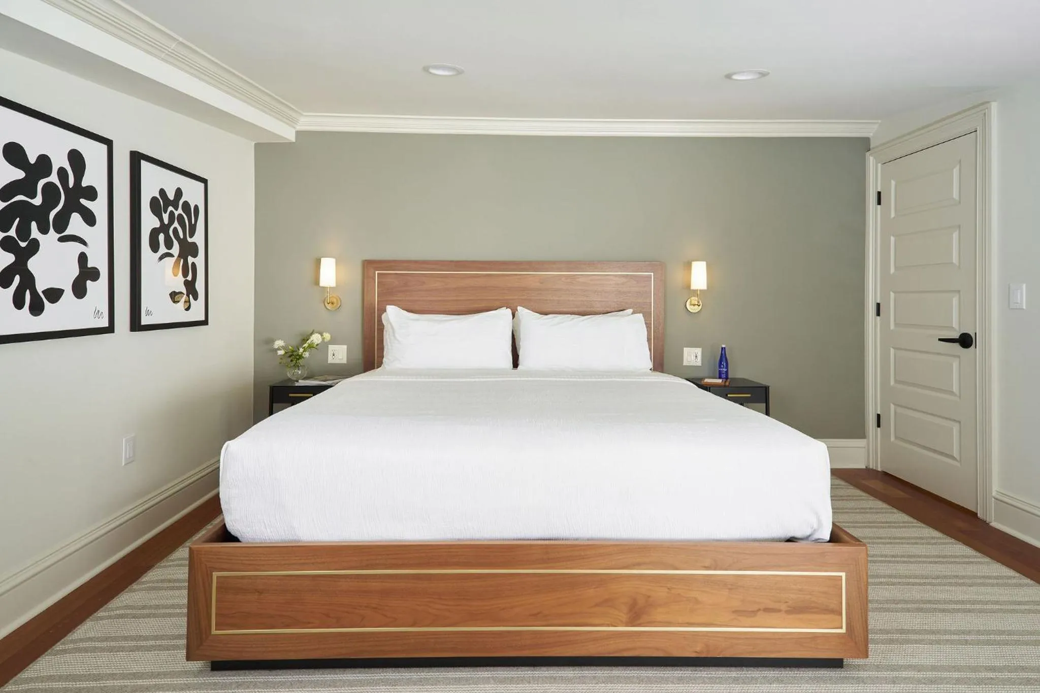 Bed in Hotel Richemont