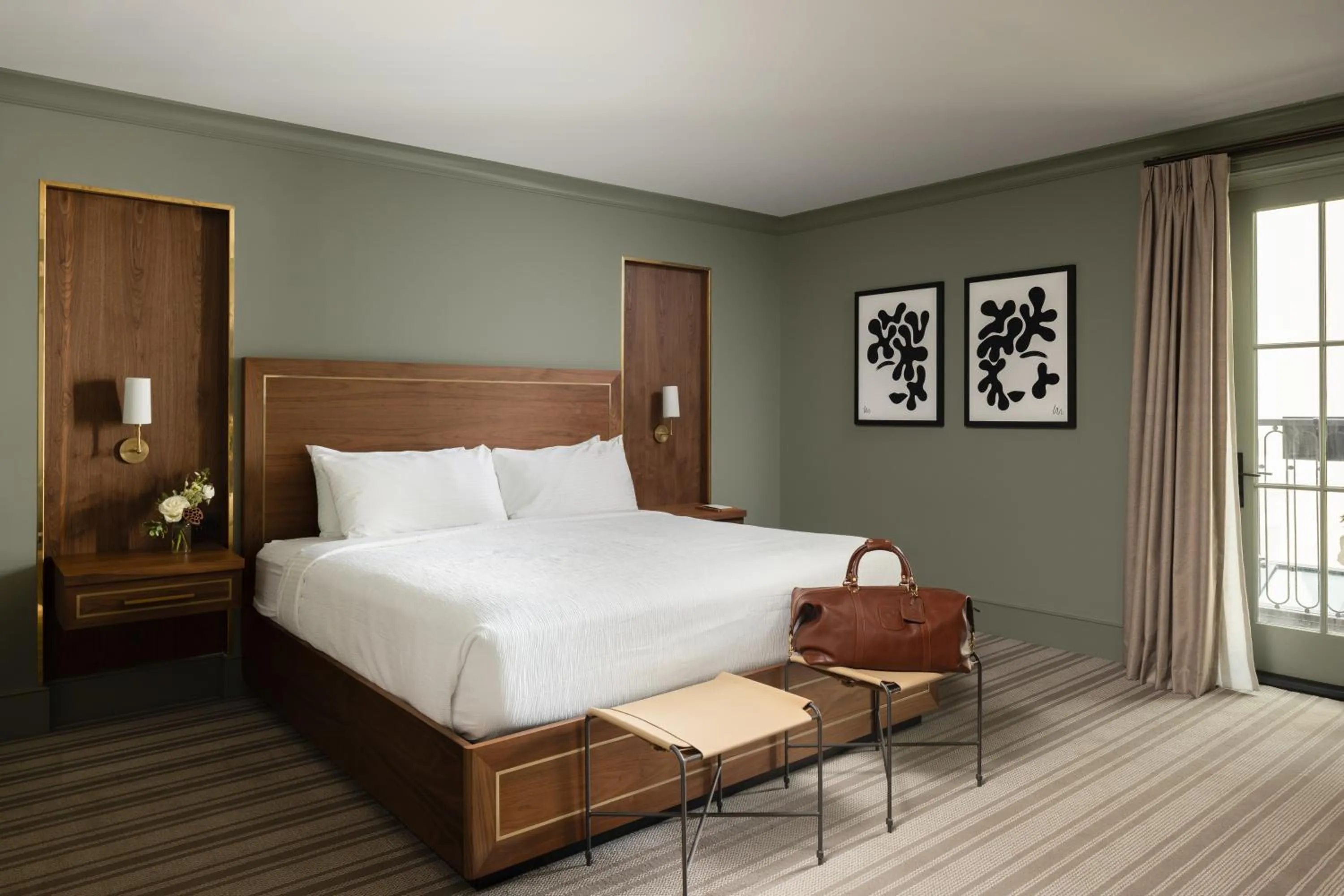 Bed in Hotel Richemont