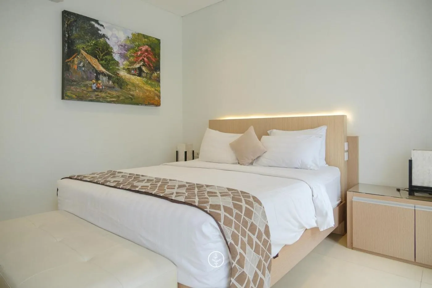 Bed in Hikari Hill View Villa 7 bedrooms with a private swimming pool