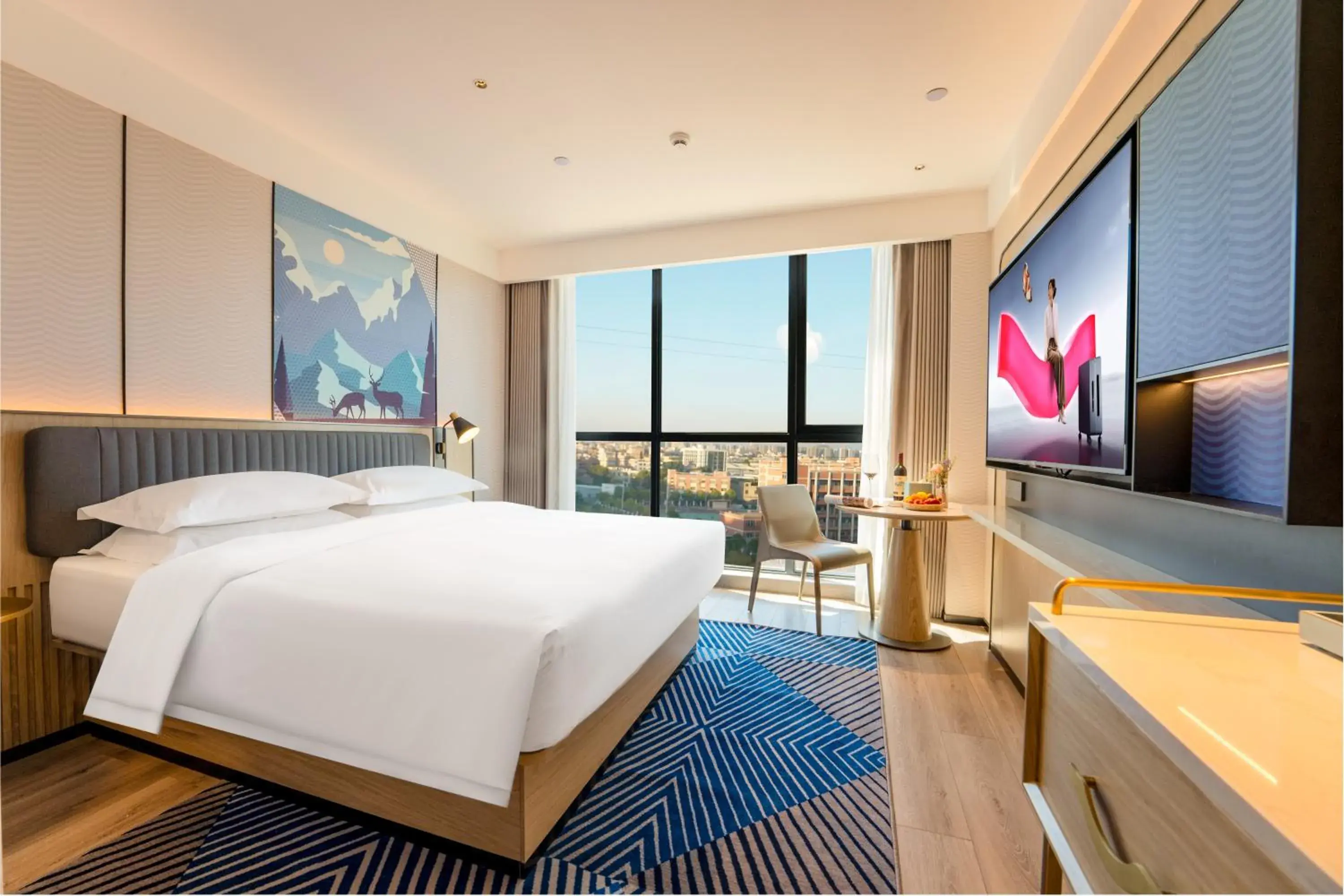 Standard Queen Room in Echarm Hotel Guangzhou Baiyun Airport Flagship Store-Free airport shuttle-Free one-way shuttle to the Canton Fair Complex during the fair period-Free VPN Standard Queen Room in Echarm Hotel Guangzhou Baiyun Airport Flagship Store-Free airport shuttle-Free one-way shuttle to the Canton Fair Complex during the fair period-Free VPN