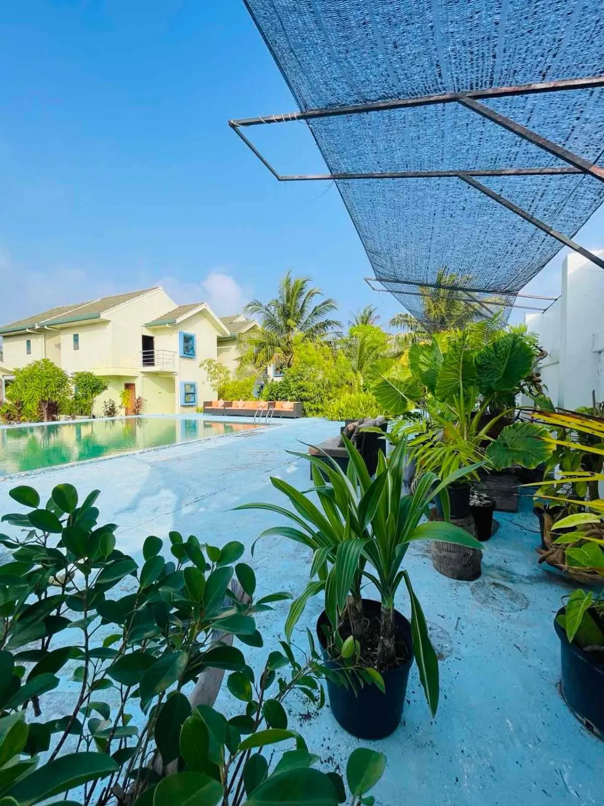 Garden in Long Beach Laamu Hotel