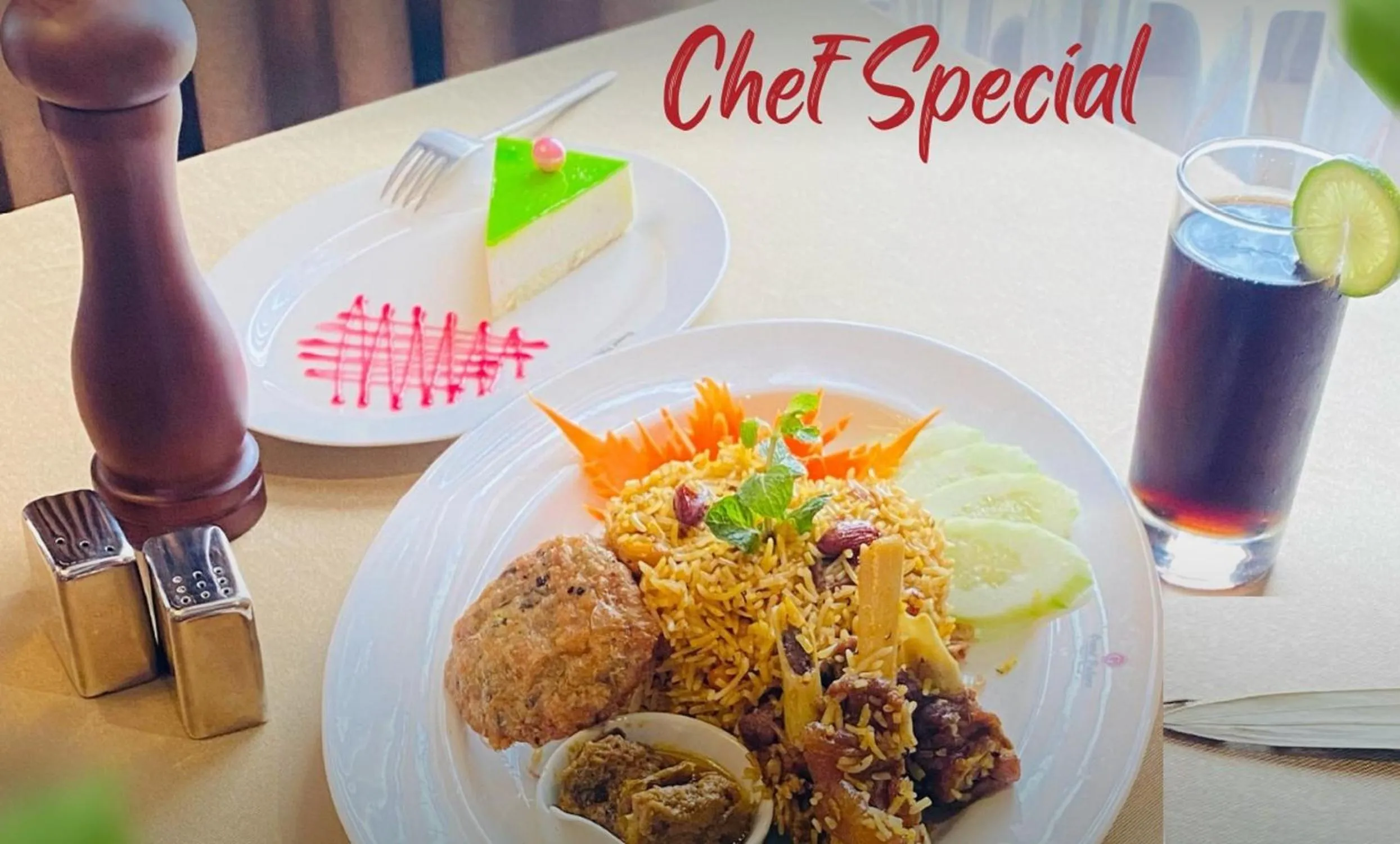 Food and drinks in Grand Palace Hotel & Resort Dhaka