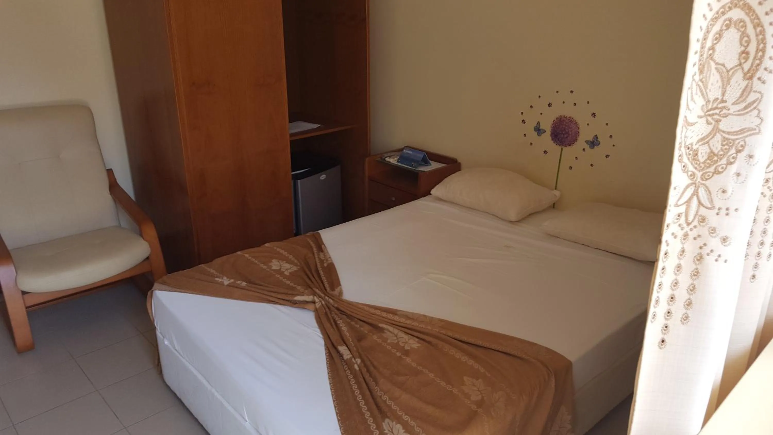 Decorative detail, Bed in Hotel Lazareto