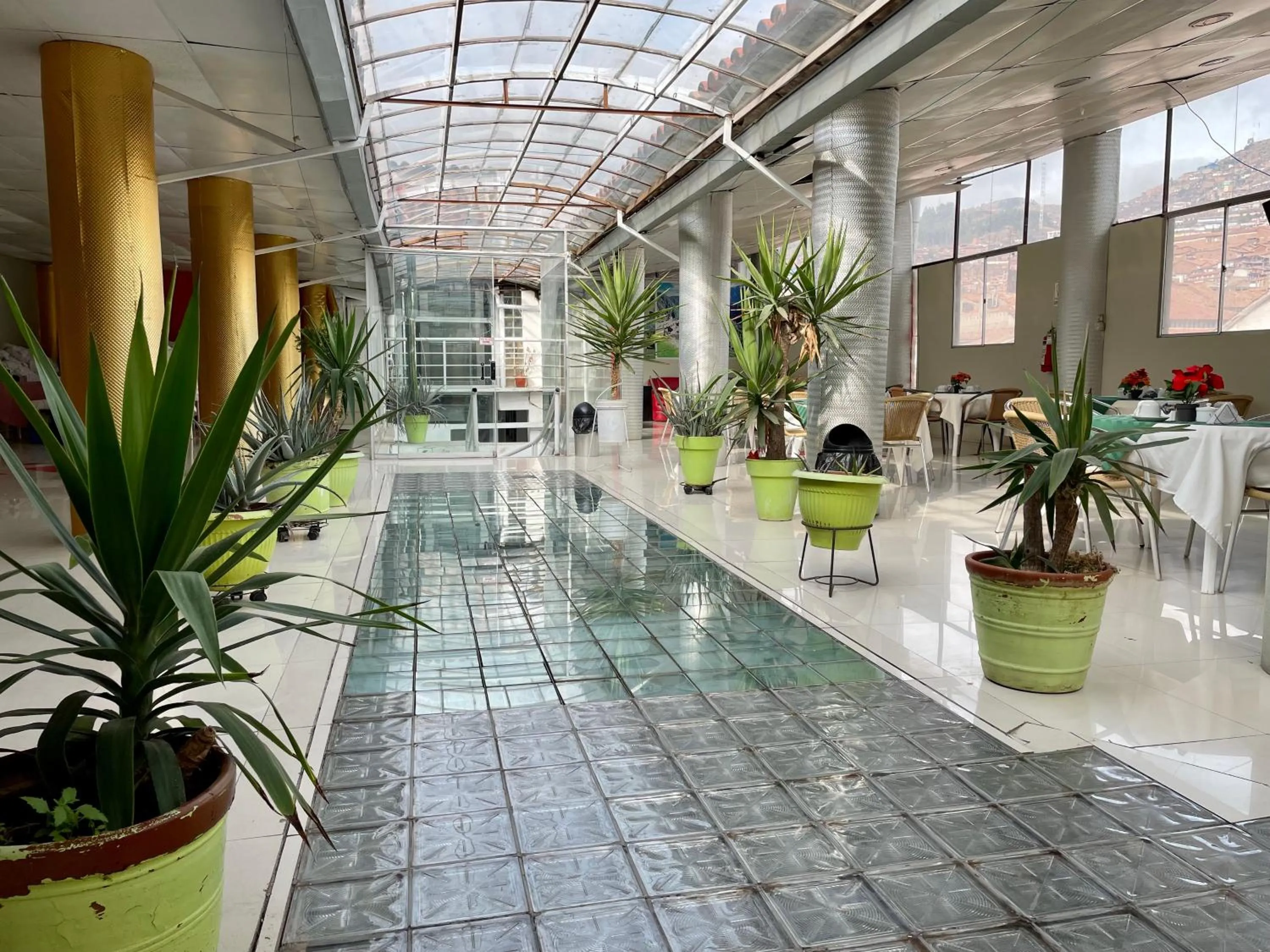 Patio in Hotel Plateros