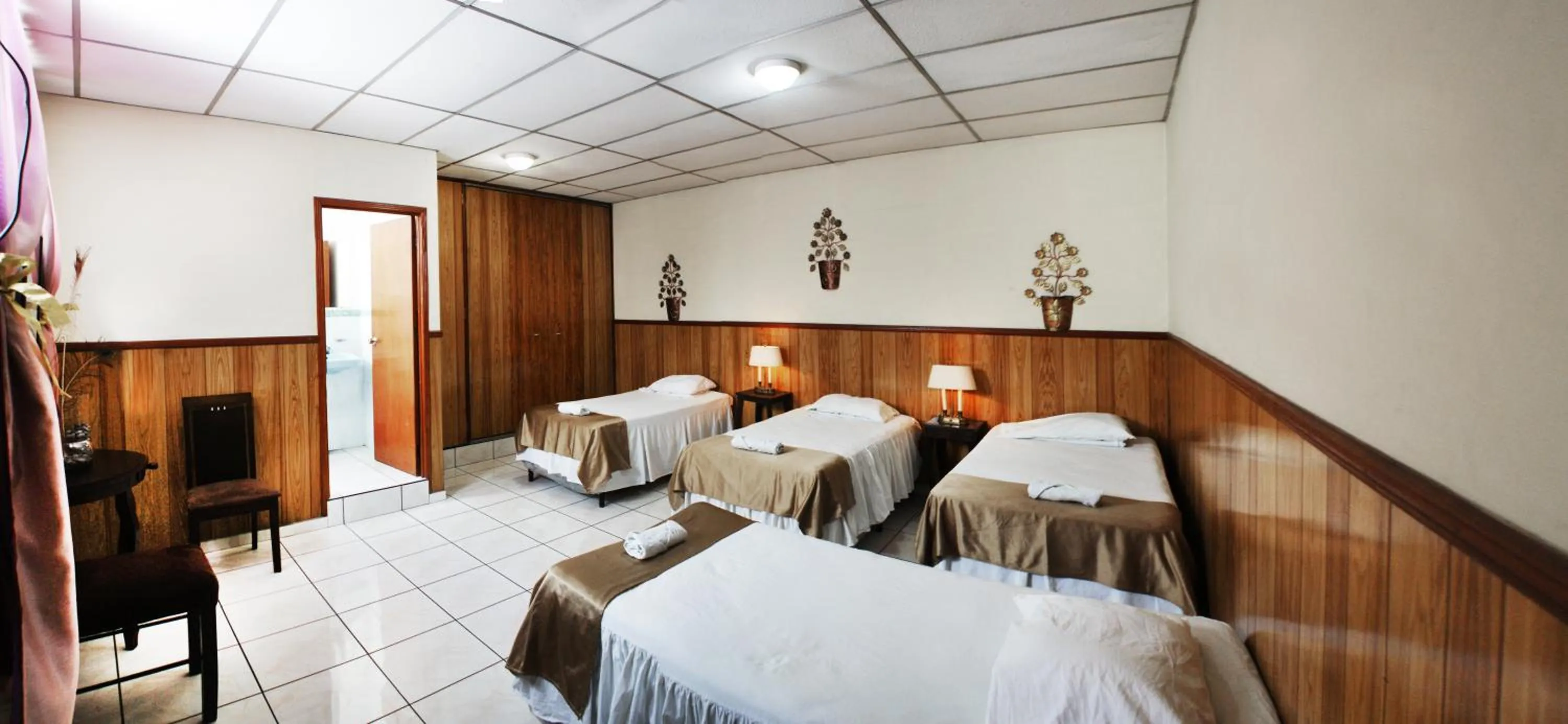 Bed in Hotel Manantiales El Salvador