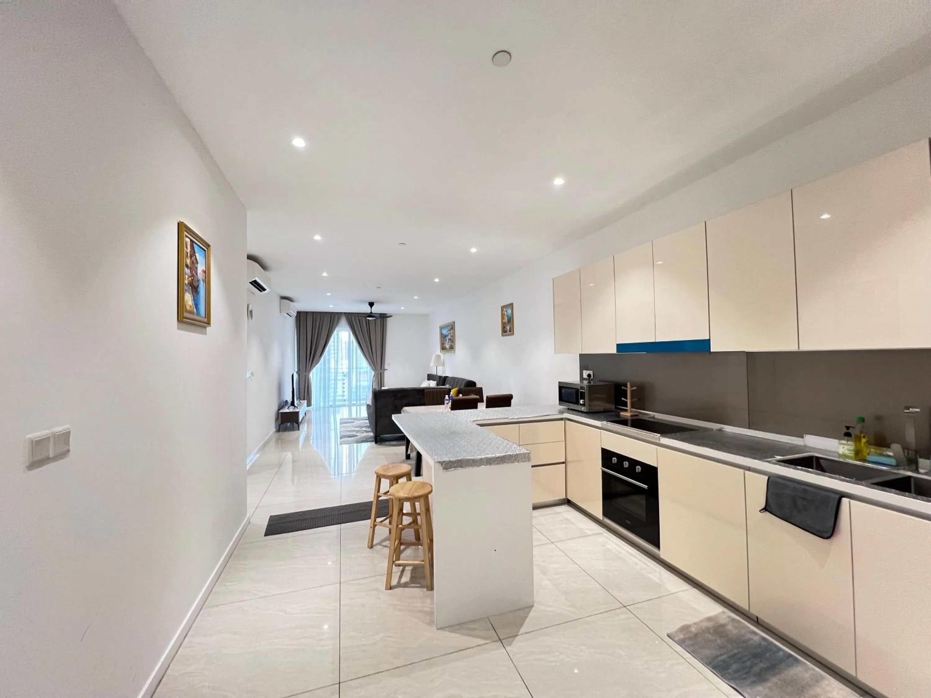 Living room in Quill Residences Exclusive Suites KLCC