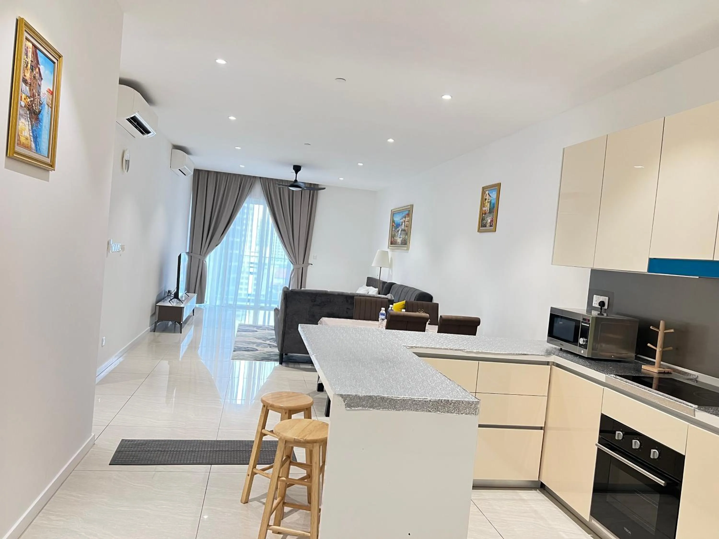 Living room in Quill Residences Exclusive Suites KLCC