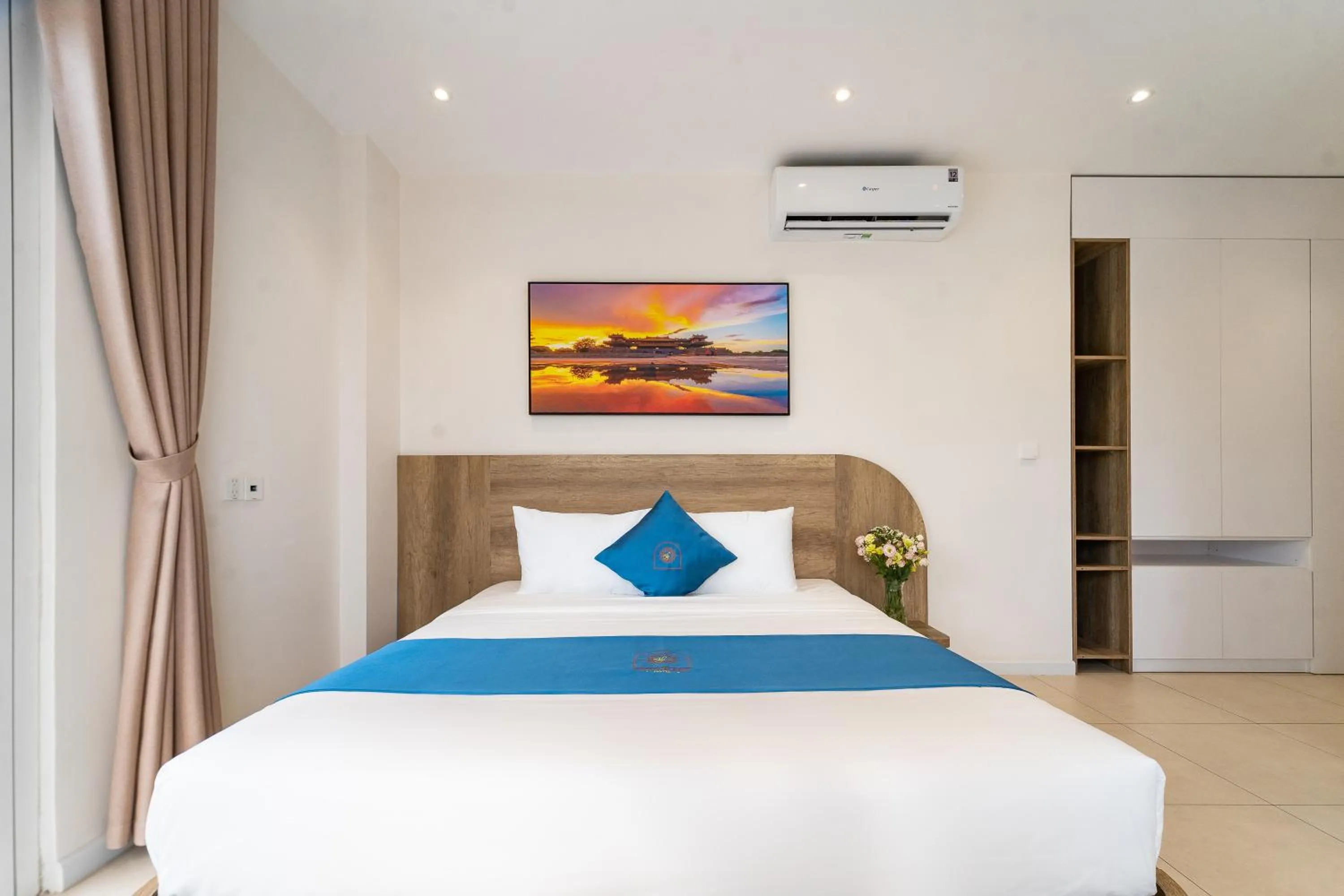 Bed in Novus Sol Hotel & Apartment Sunset Town Phu Quoc