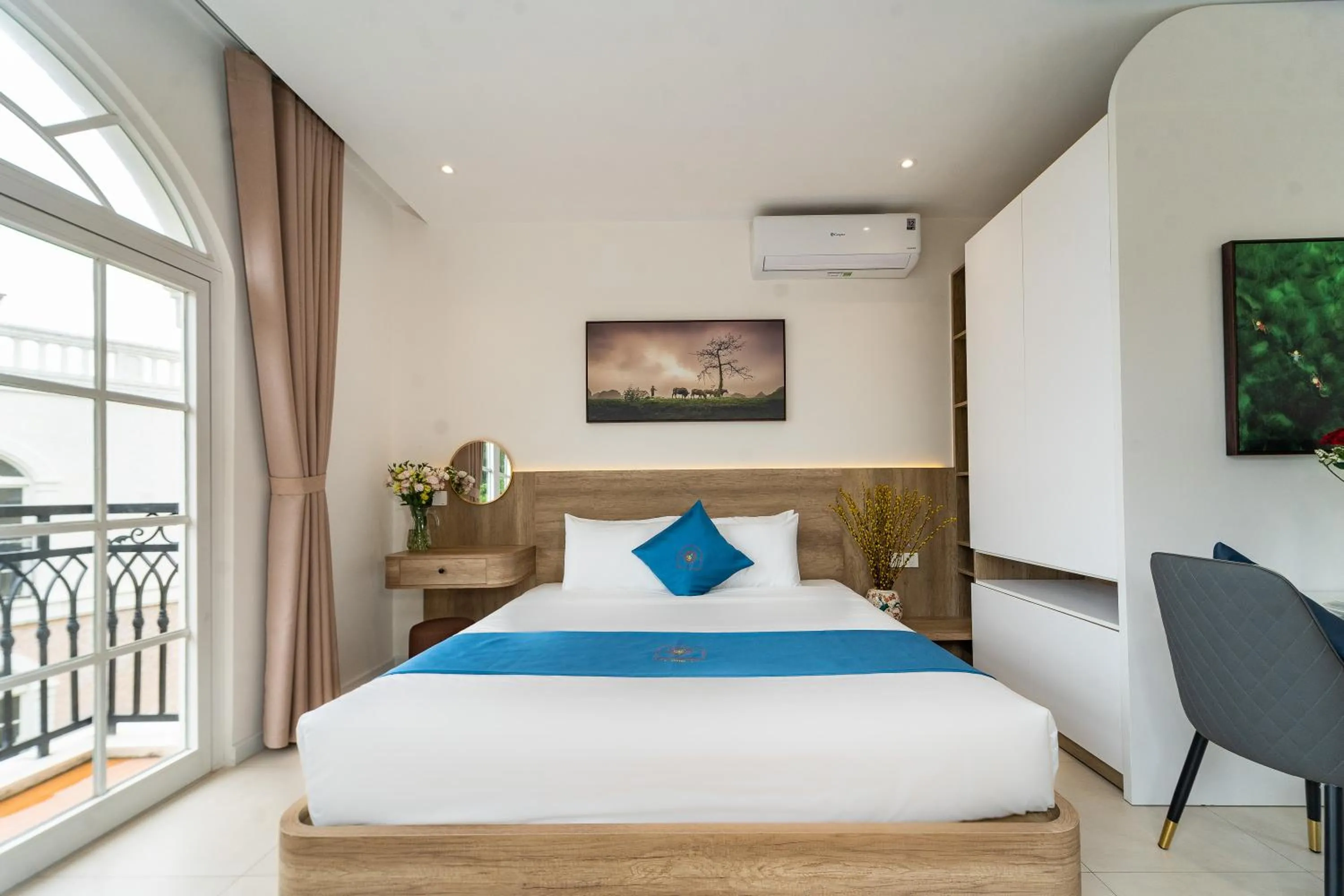 Bed in Novus Sol Hotel & Apartment Sunset Town Phu Quoc