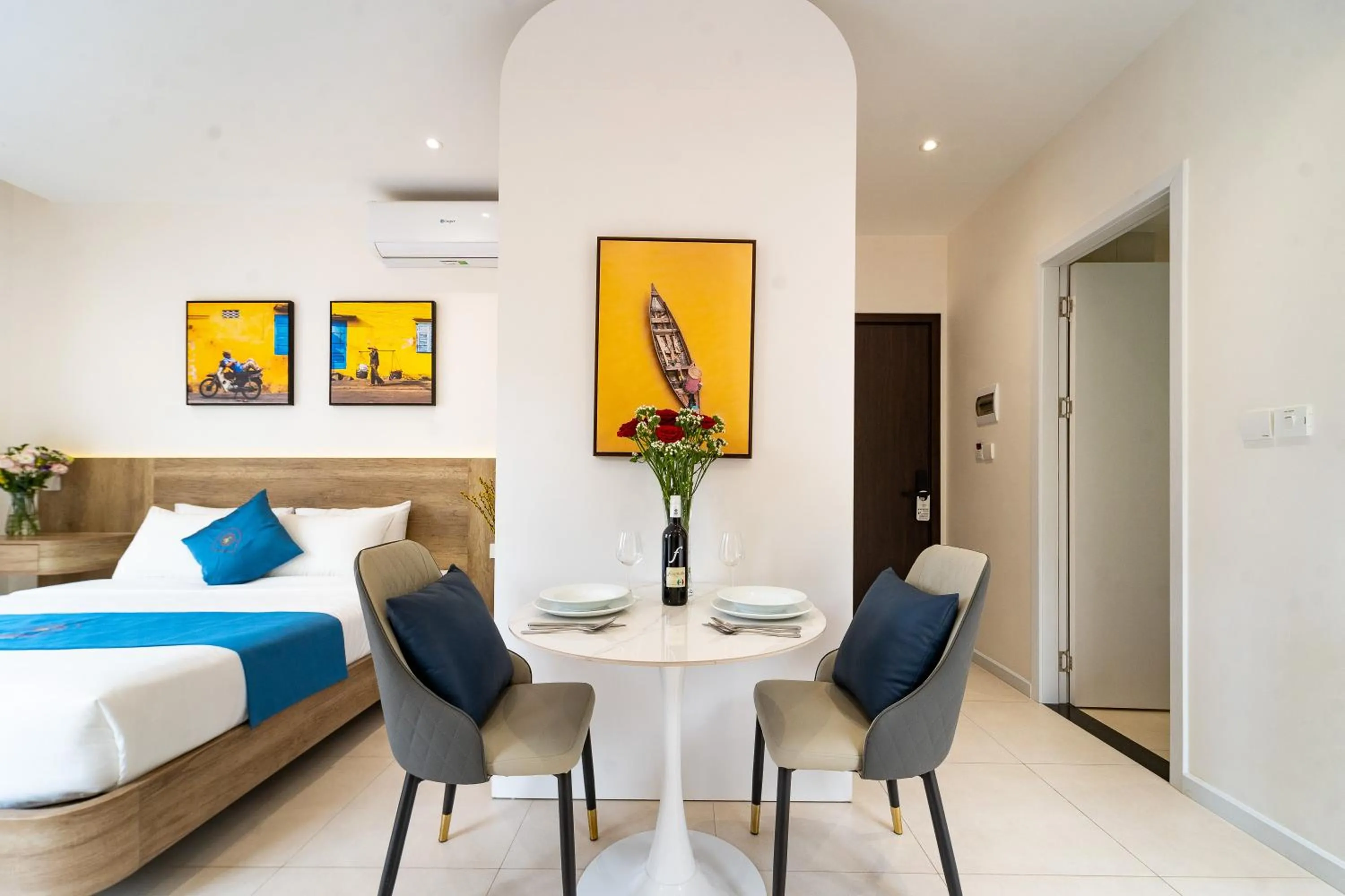 Bed in Novus Sol Hotel & Apartment Sunset Town Phu Quoc