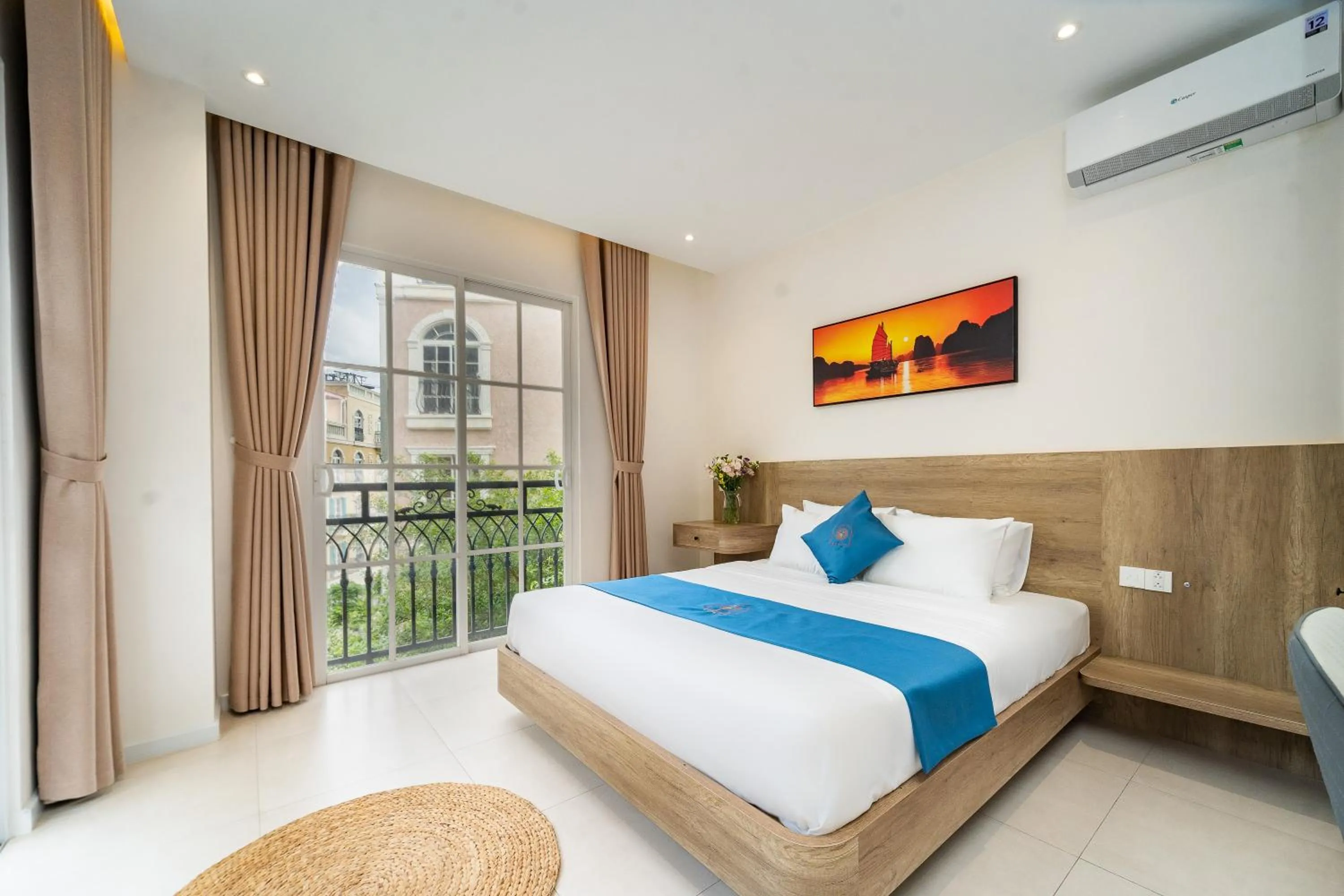 Bed in Novus Sol Hotel & Apartment Sunset Town Phu Quoc