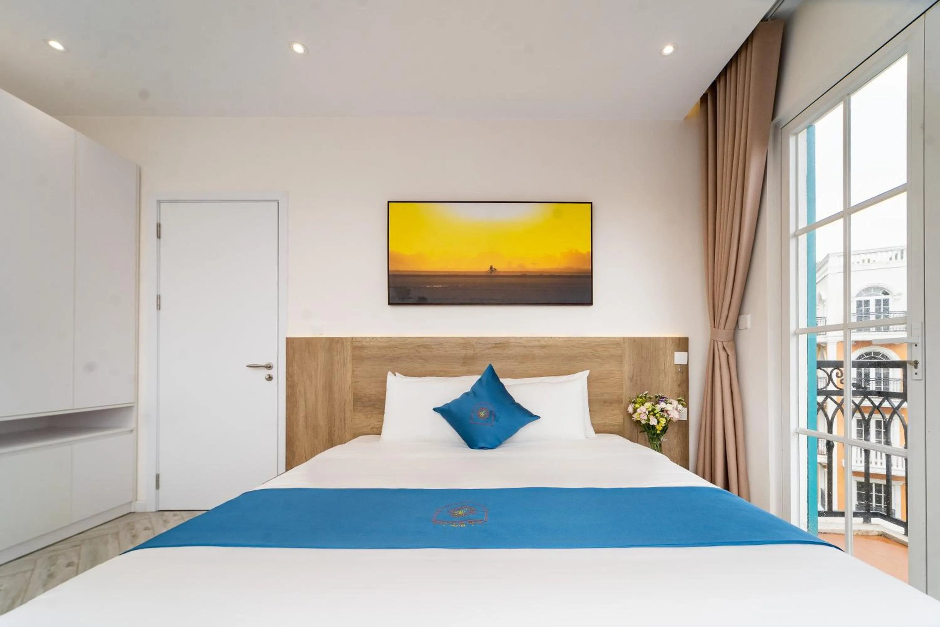 Bed in Novus Sol Hotel & Apartment Sunset Town Phu Quoc