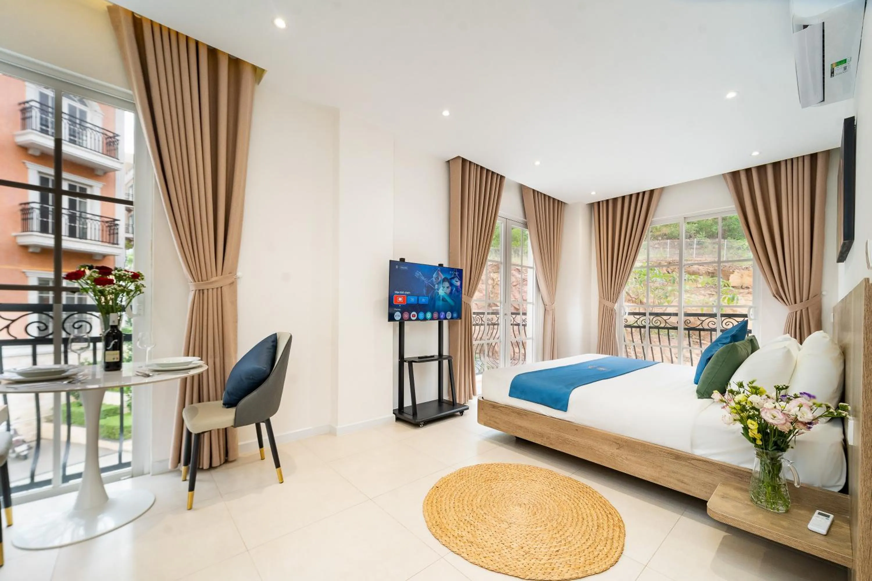 Bed in Novus Sol Hotel & Apartment Sunset Town Phu Quoc