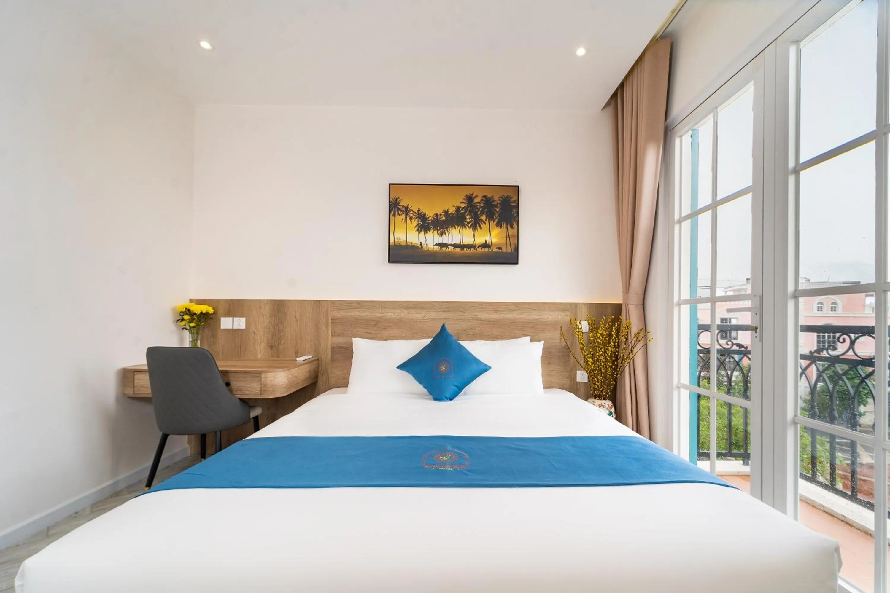 Bed in Novus Sol Hotel & Apartment Sunset Town Phu Quoc