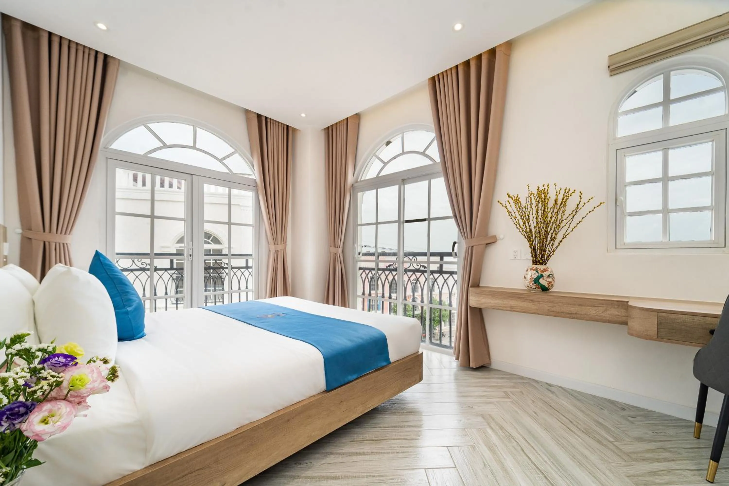 Bed in Novus Sol Hotel & Apartment Sunset Town Phu Quoc