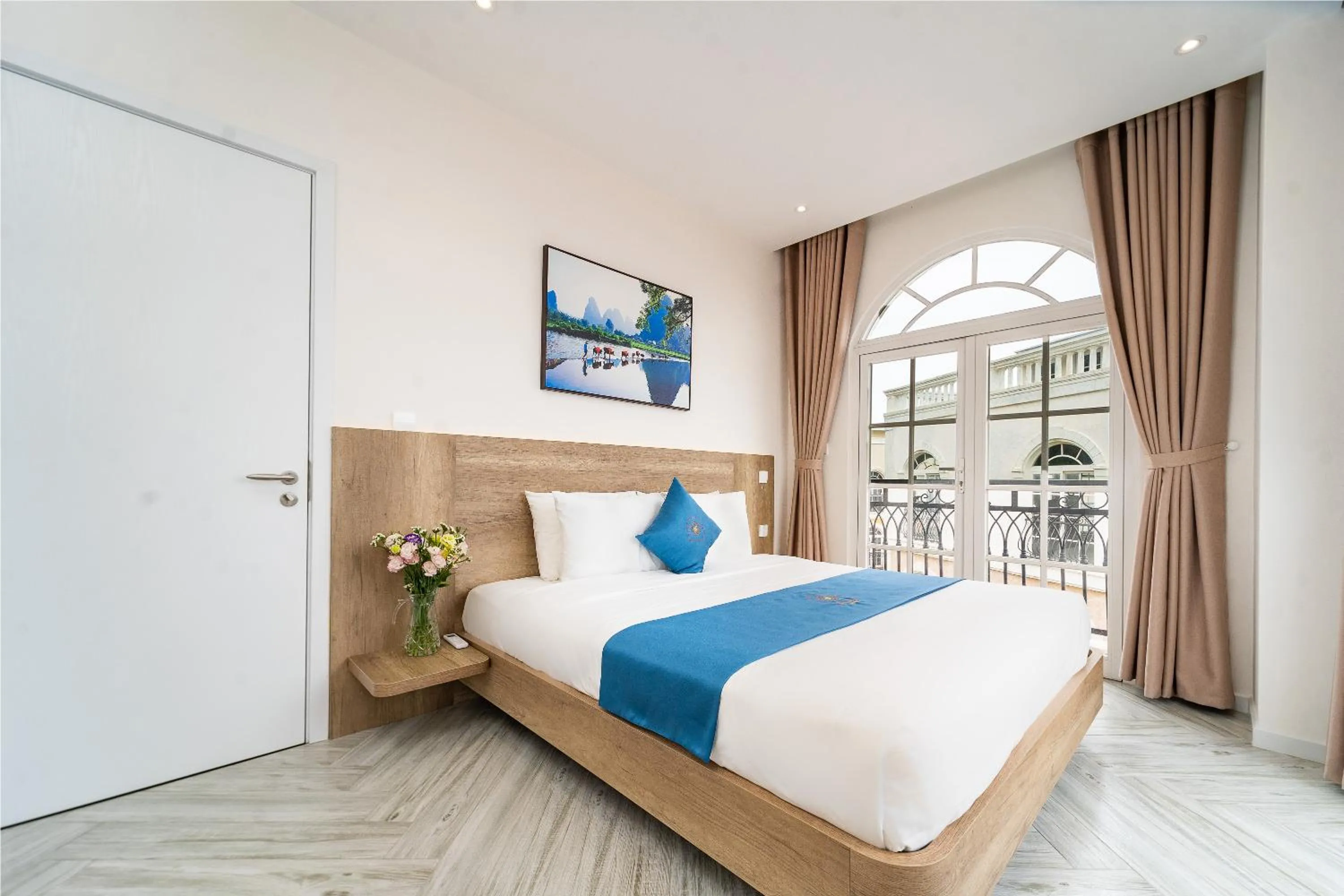 Bed in Novus Sol Hotel & Apartment Sunset Town Phu Quoc